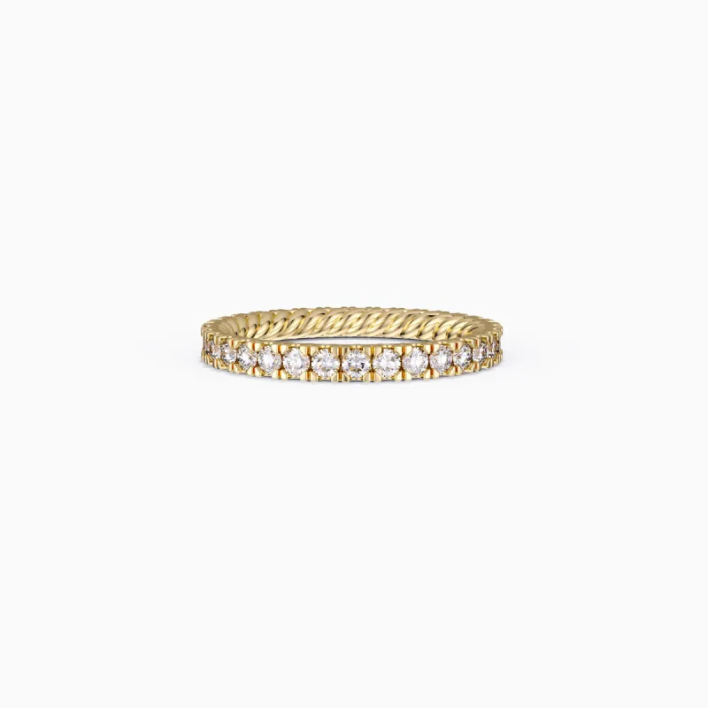 Pavé Zircon Band Ring sold by Vanimy Jewelry