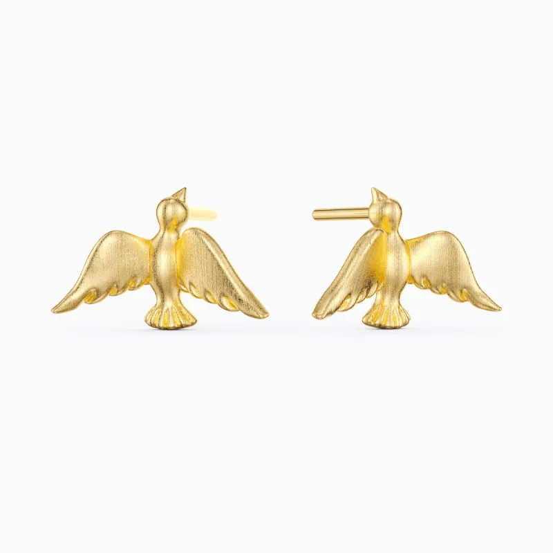 Dove Stud Earrings sold by Vanimy Jewelry