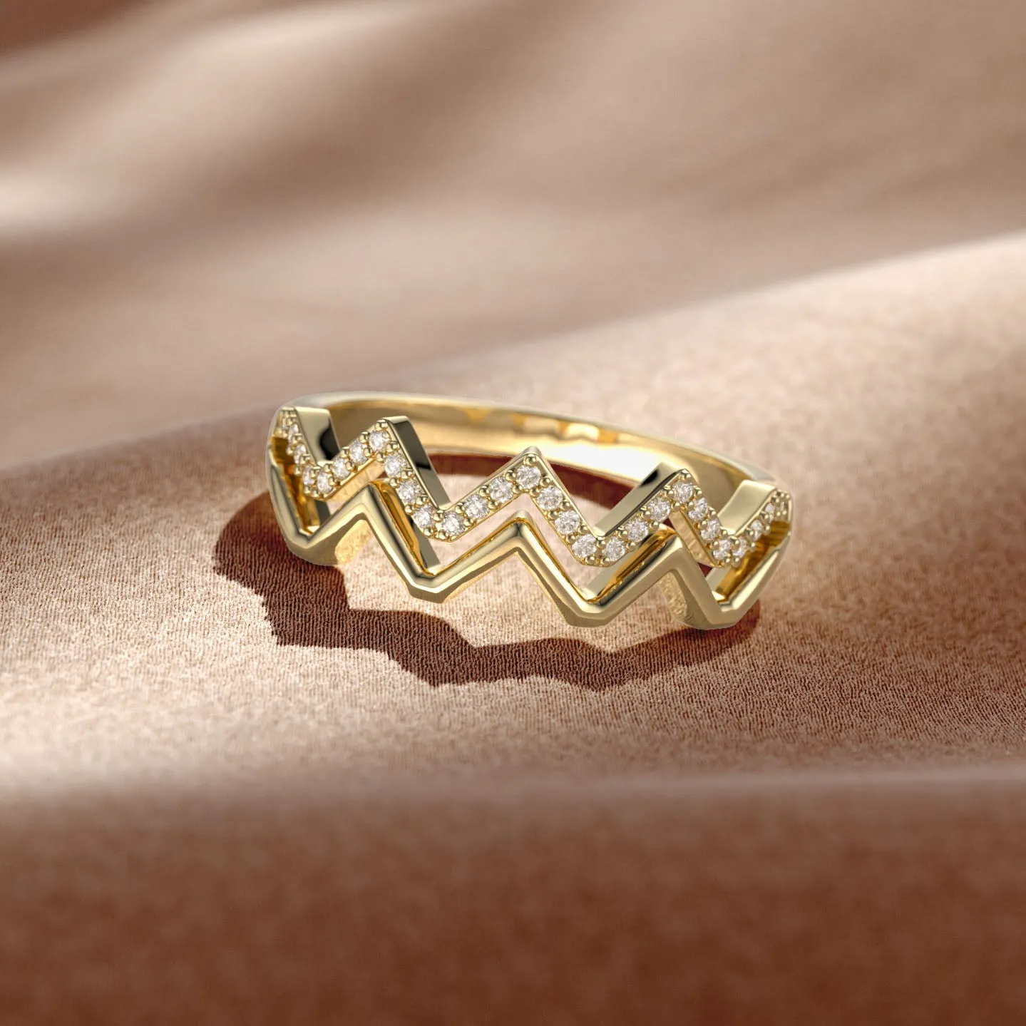Highs And Lows Wave Ring sold by Vanimy Jewelry product image thumbnail 4