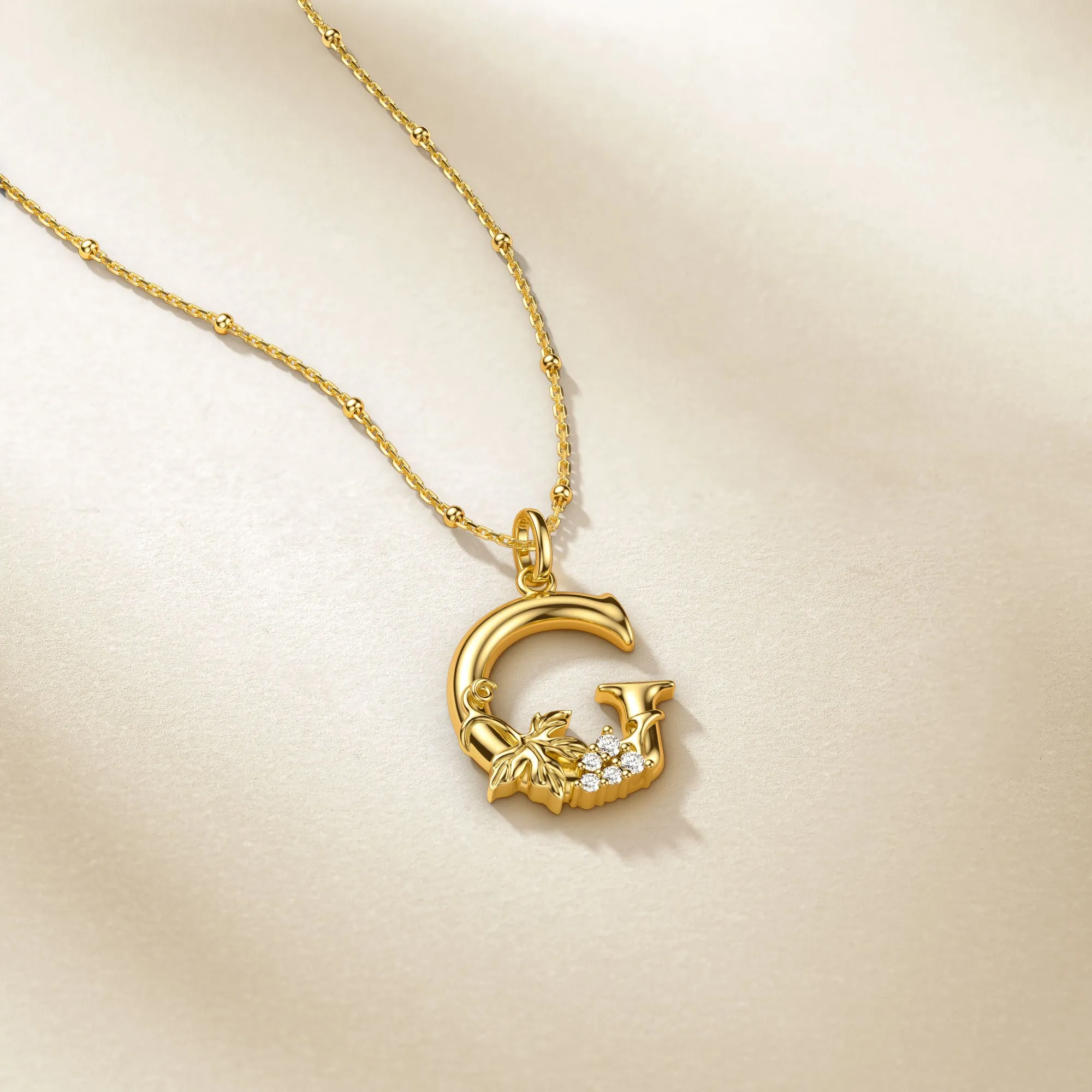 Grape Blossom Letter G Pendant sold by Vanimy Jewelry product image thumbnail 4
