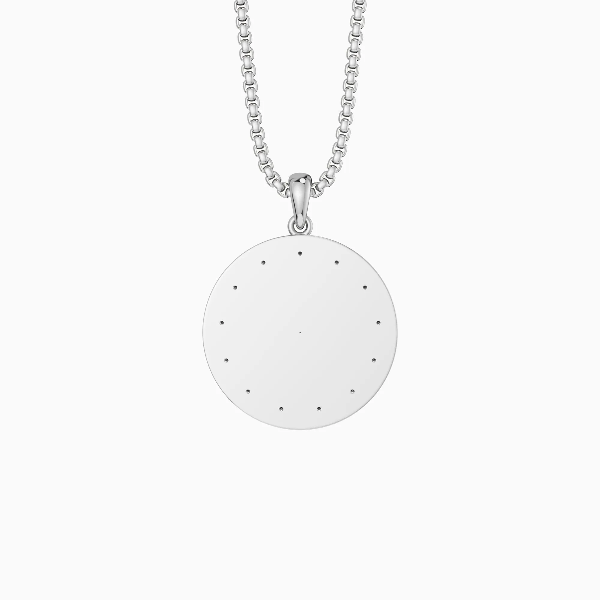 Personalized Cross Crown of Thorns Medallion Necklace sold by Vanimy Jewelry product image thumbnail 2