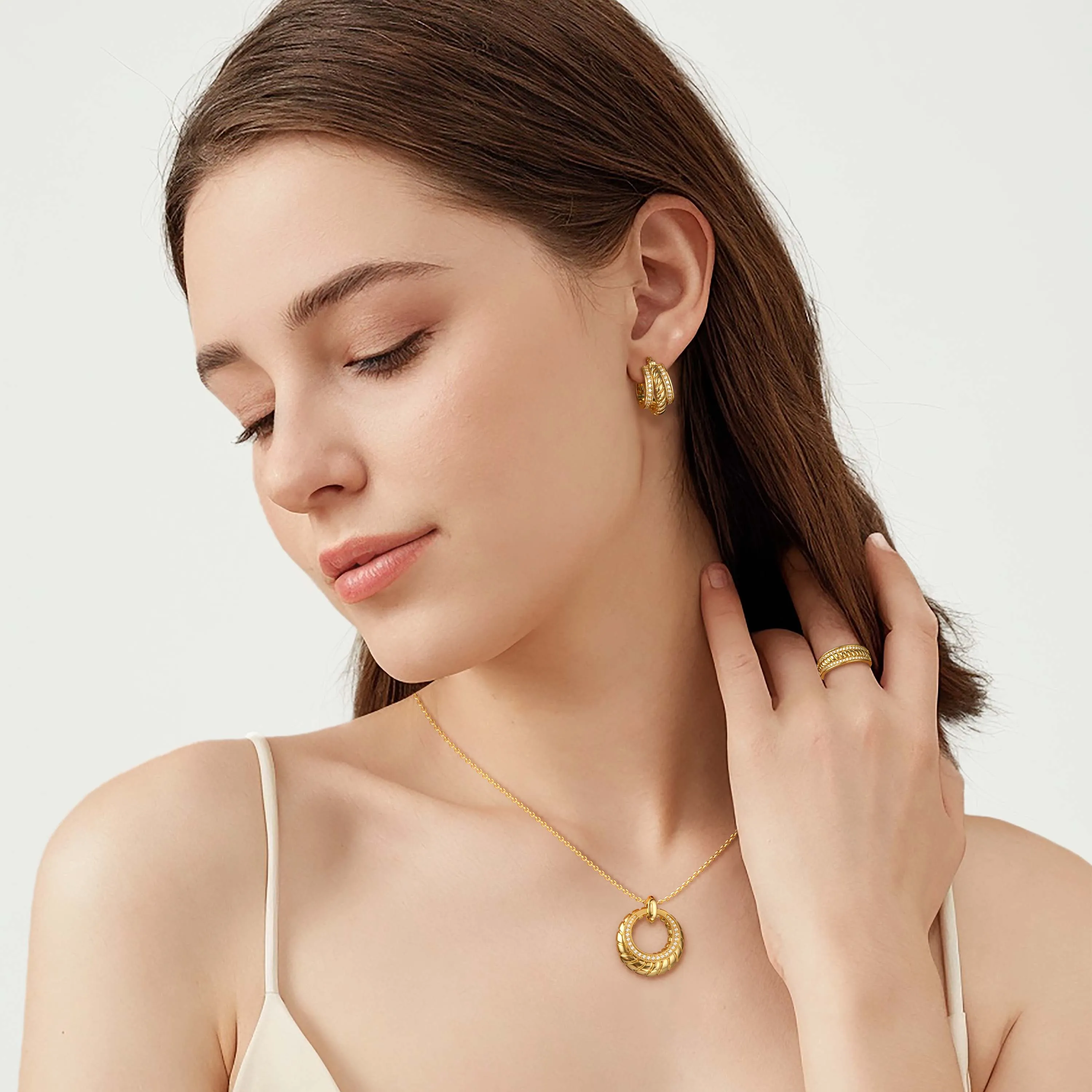 Trinity Earrings sold by Vanimy Jewelry product image thumbnail 4