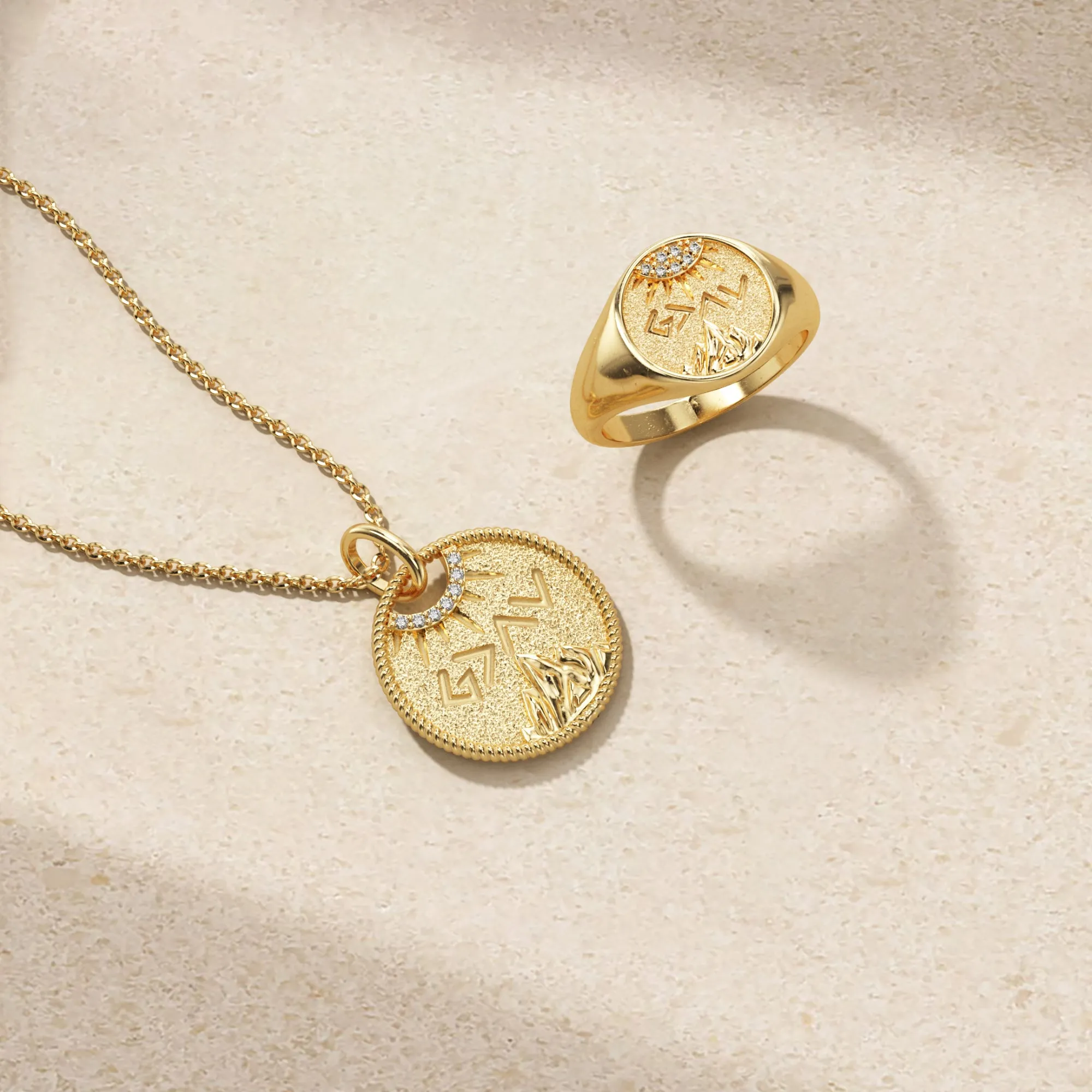 Customized Highs And Lows Signet Ring sold by Vanimy Jewelry product image thumbnail 4