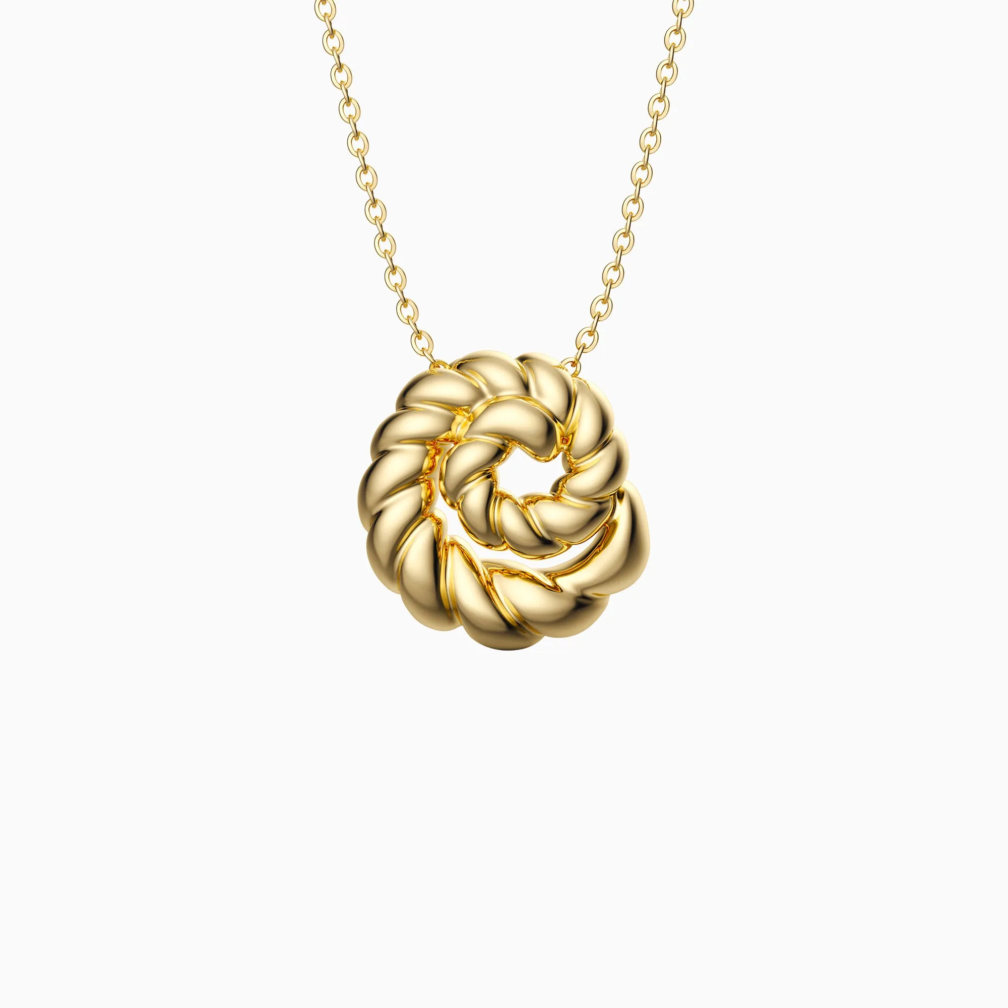 Conch Twisted Rope Necklace sold by Vanimy Jewelry