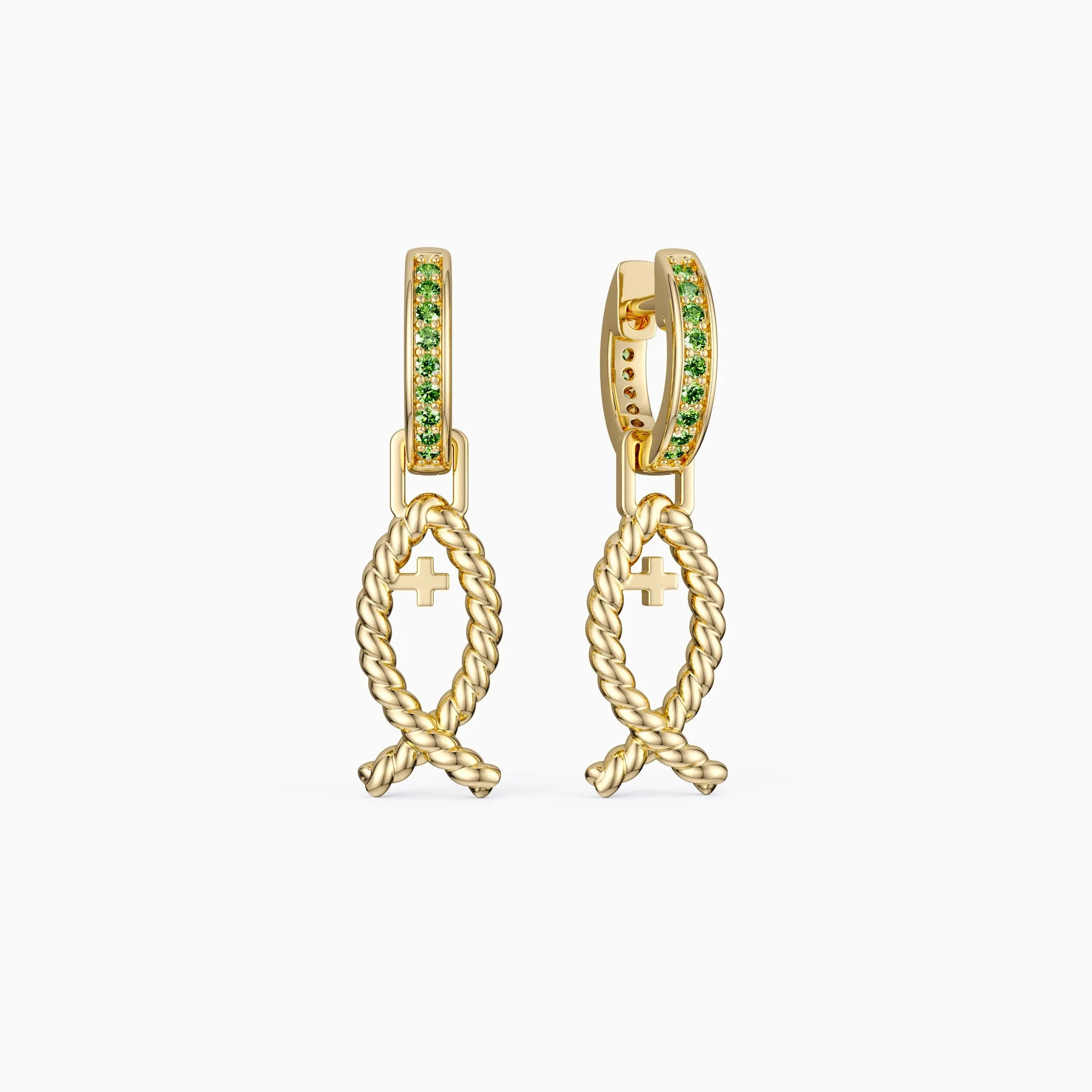 Cord Ichthys Earrings sold by Vanimy Jewelry product image thumbnail 5