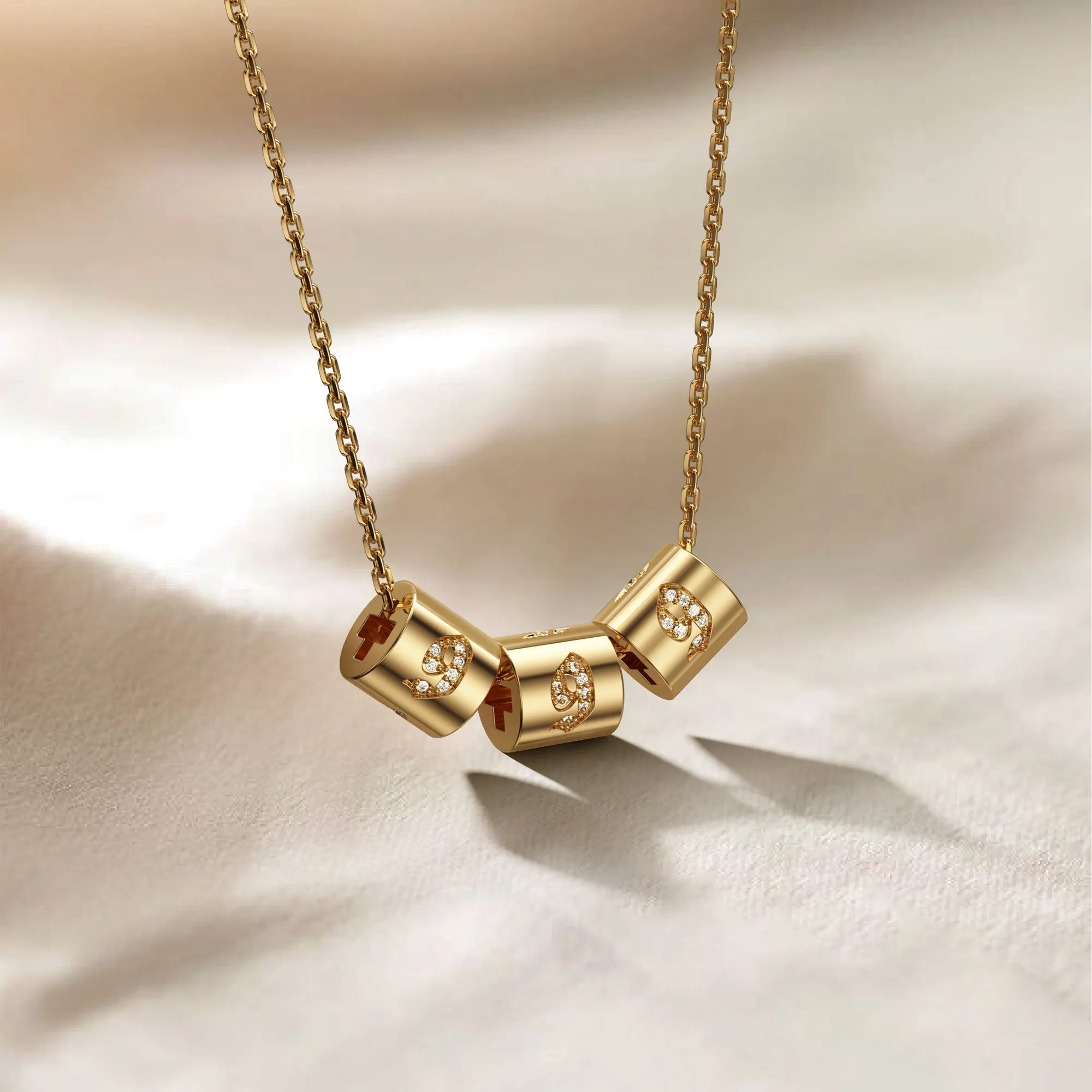 Angel Number 999 Bead Pendant Necklace sold by Vanimy Jewelry product image thumbnail 2