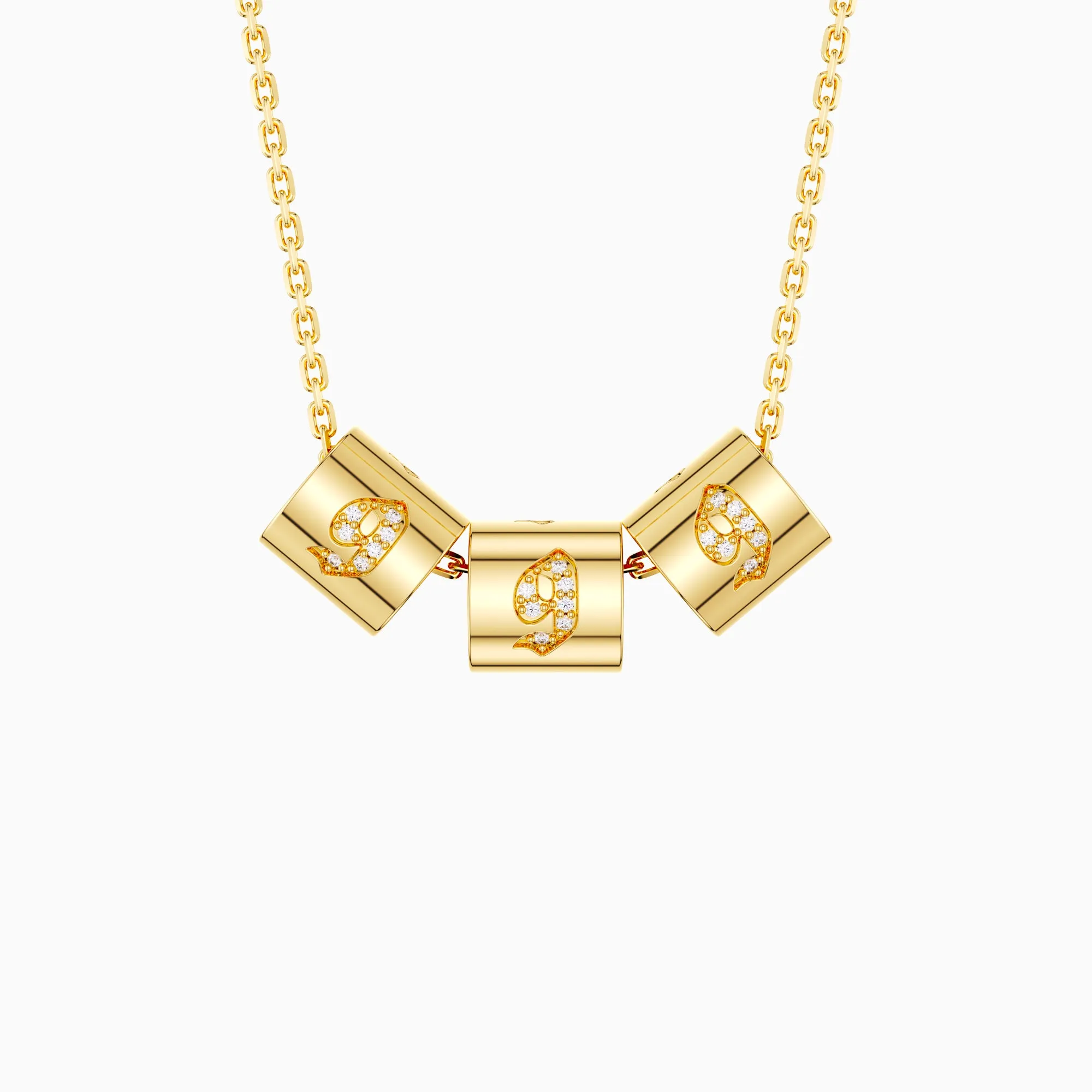 Angel Number 999 Bead Pendant Necklace sold by Vanimy Jewelry