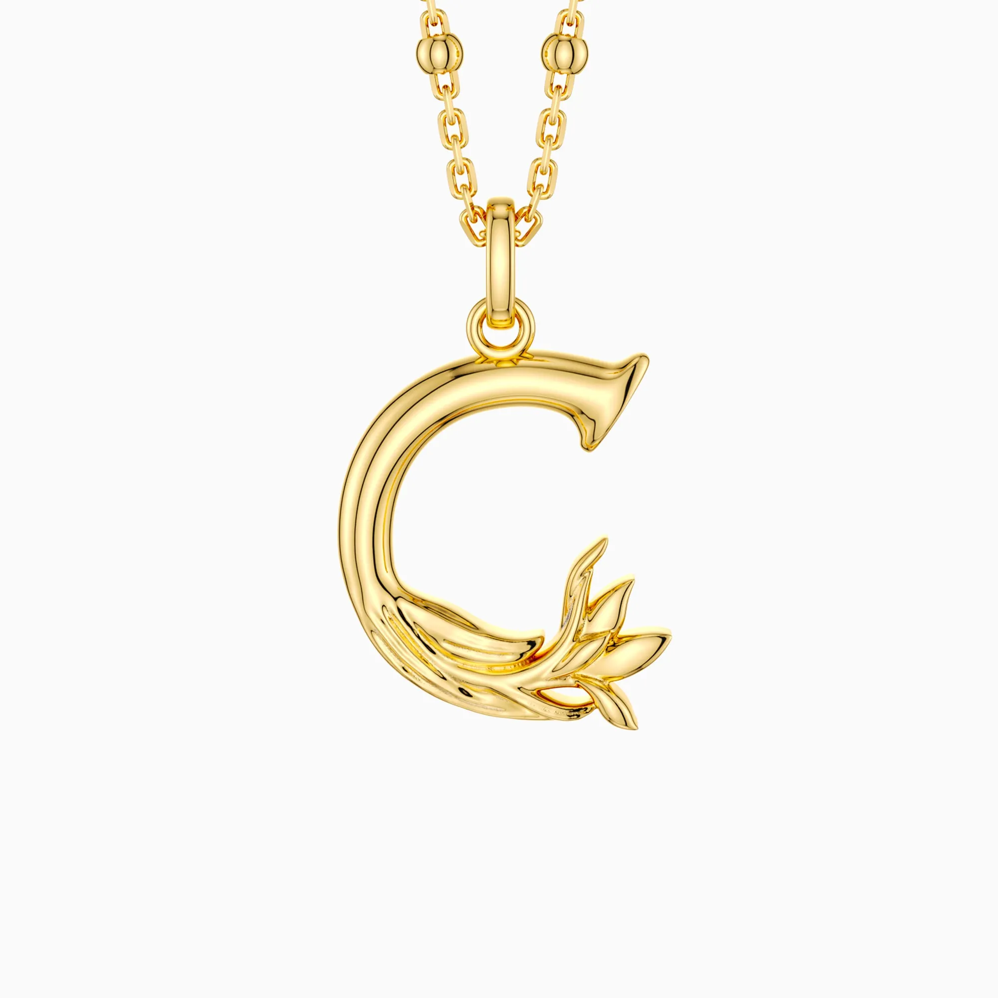 Crocus Blossom Letter C Pendant sold by Vanimy Jewelry product image thumbnail 2