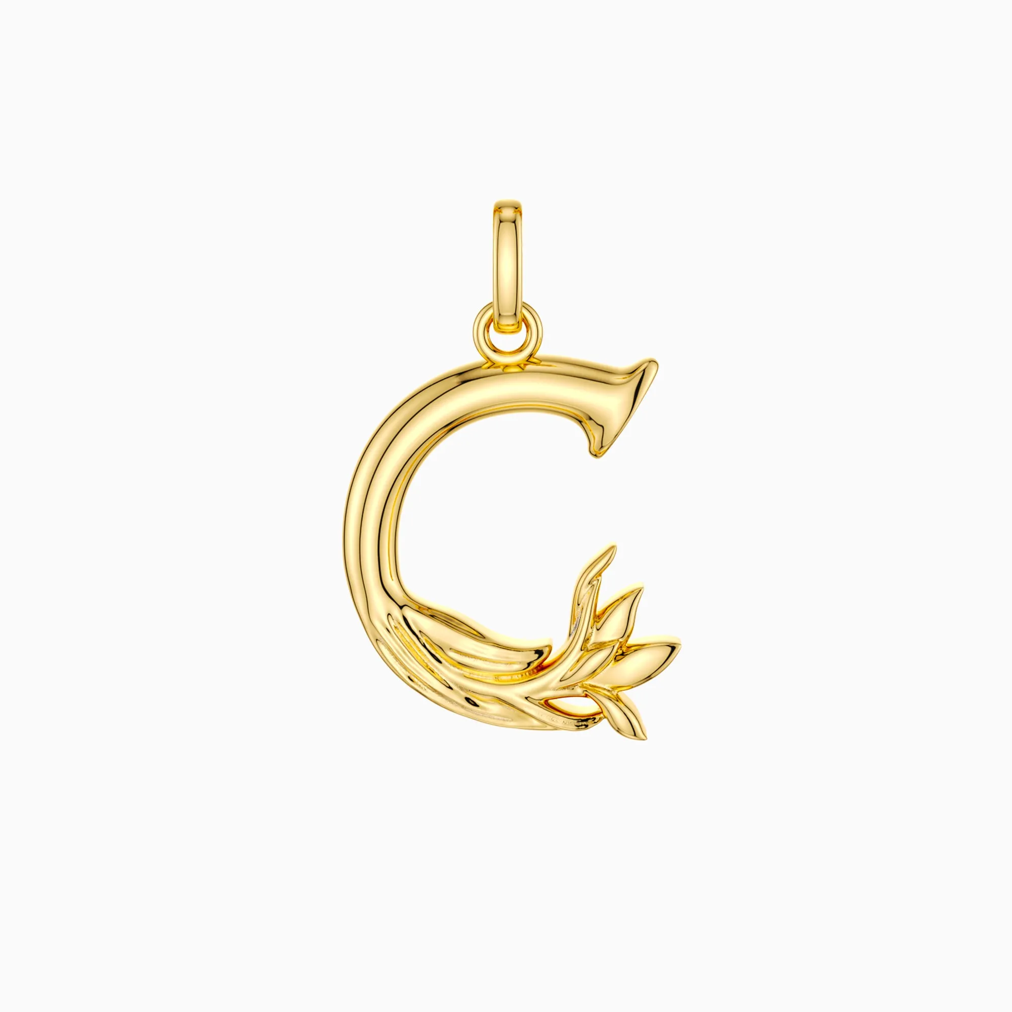Crocus Blossom Letter C Pendant sold by Vanimy Jewelry