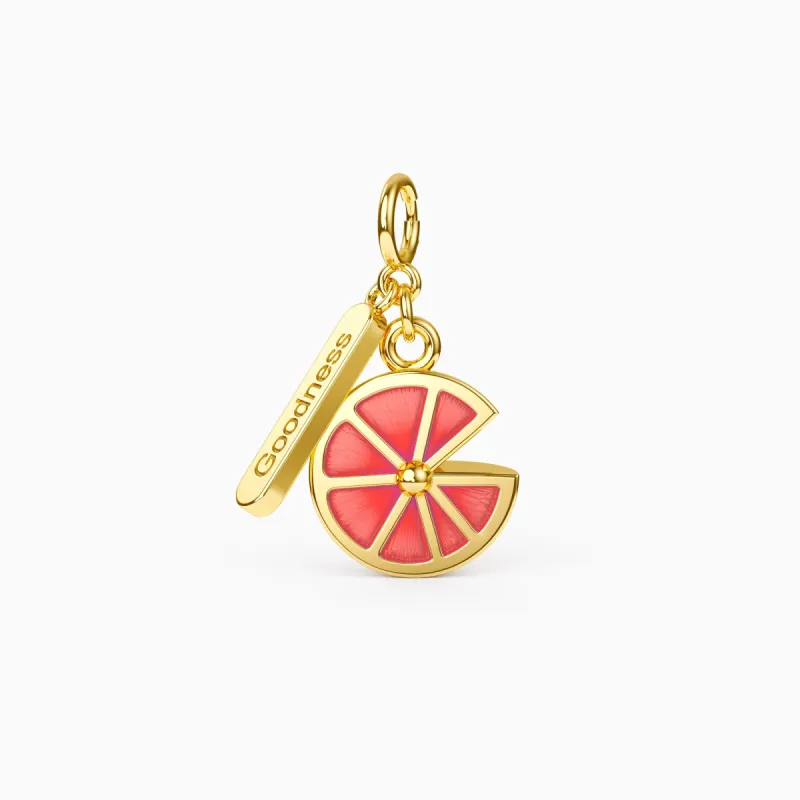 Fruits of Spirit Goodness Grapefruit Charm sold by Vanimy Jewelry