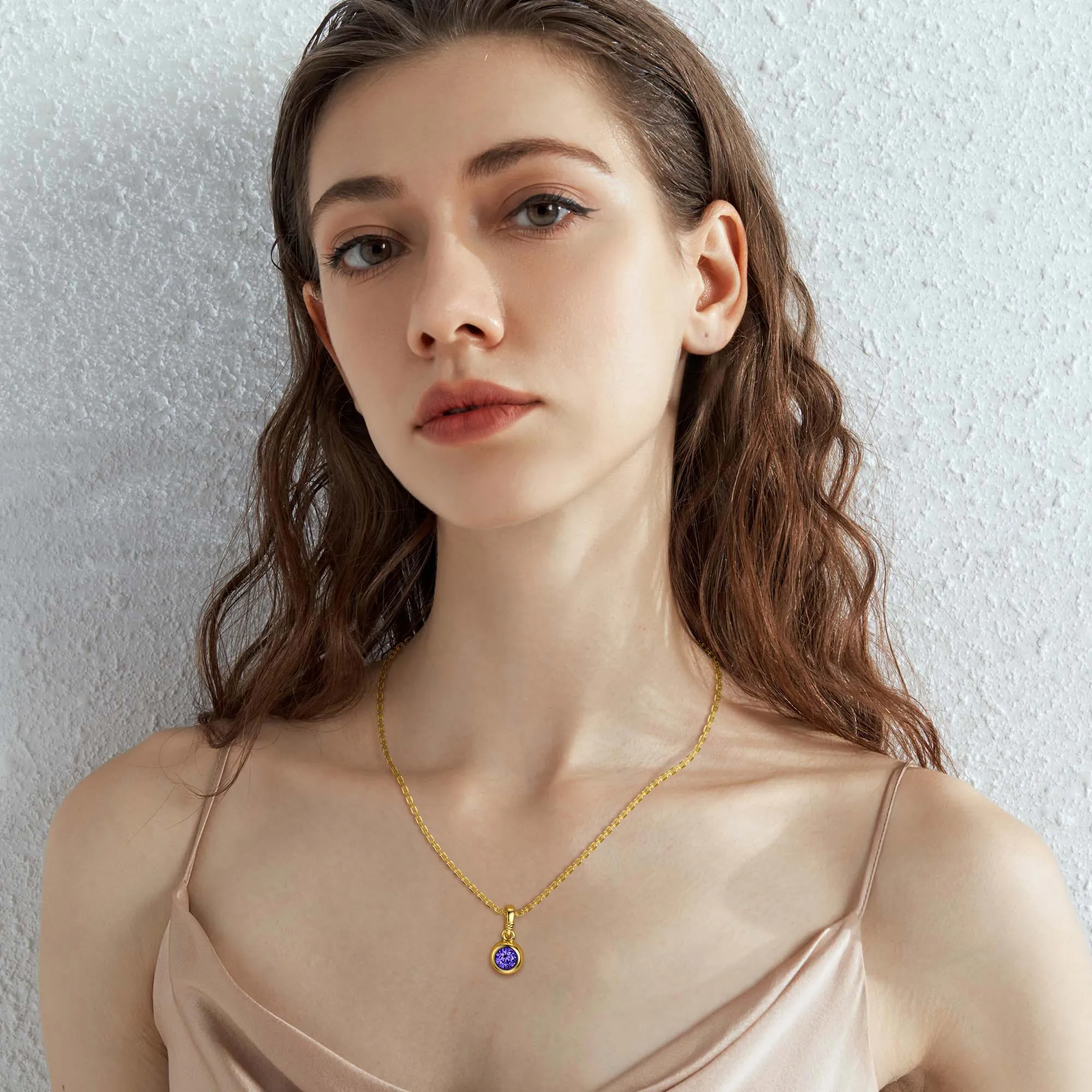 Bubble Knot February Birthstone Charm Pendant sold by Vanimy Jewelry product image thumbnail 3