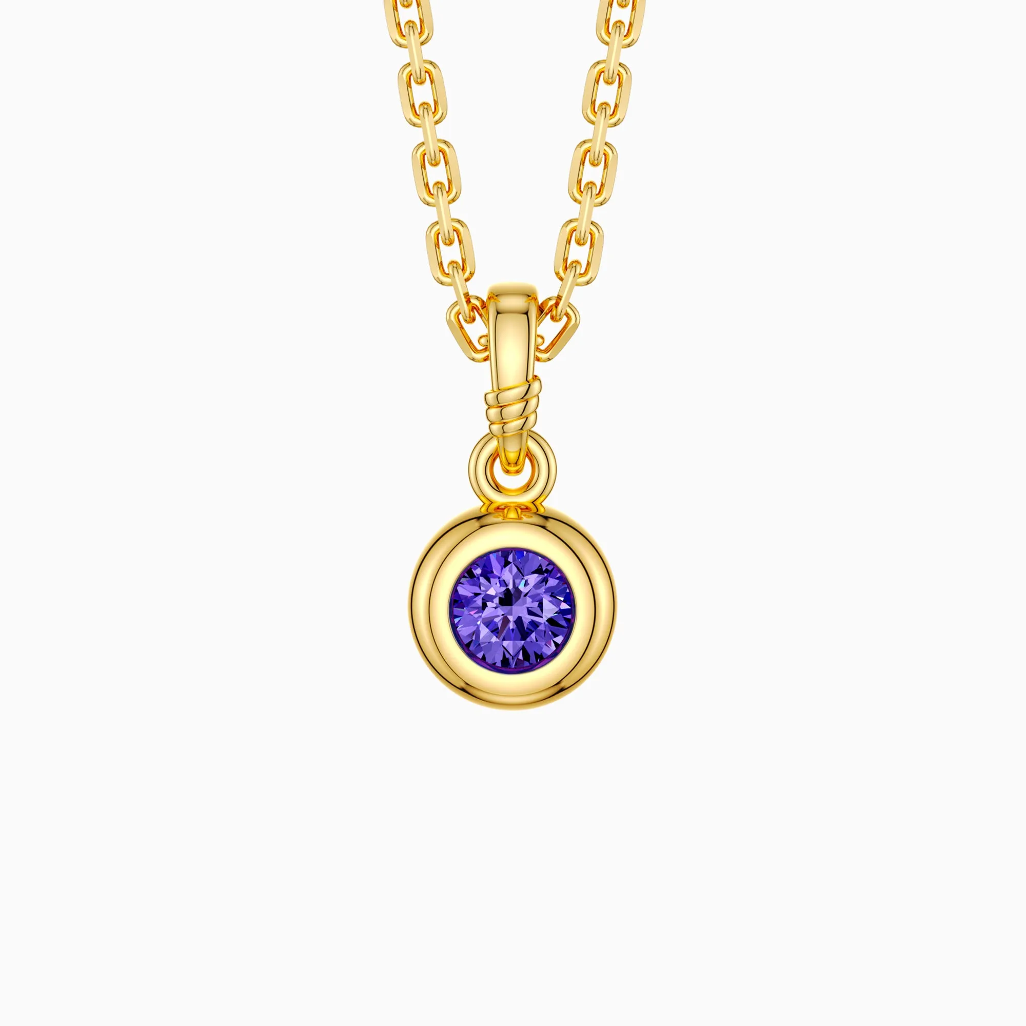 Bubble Knot February Birthstone Charm Pendant sold by Vanimy Jewelry product image thumbnail 5