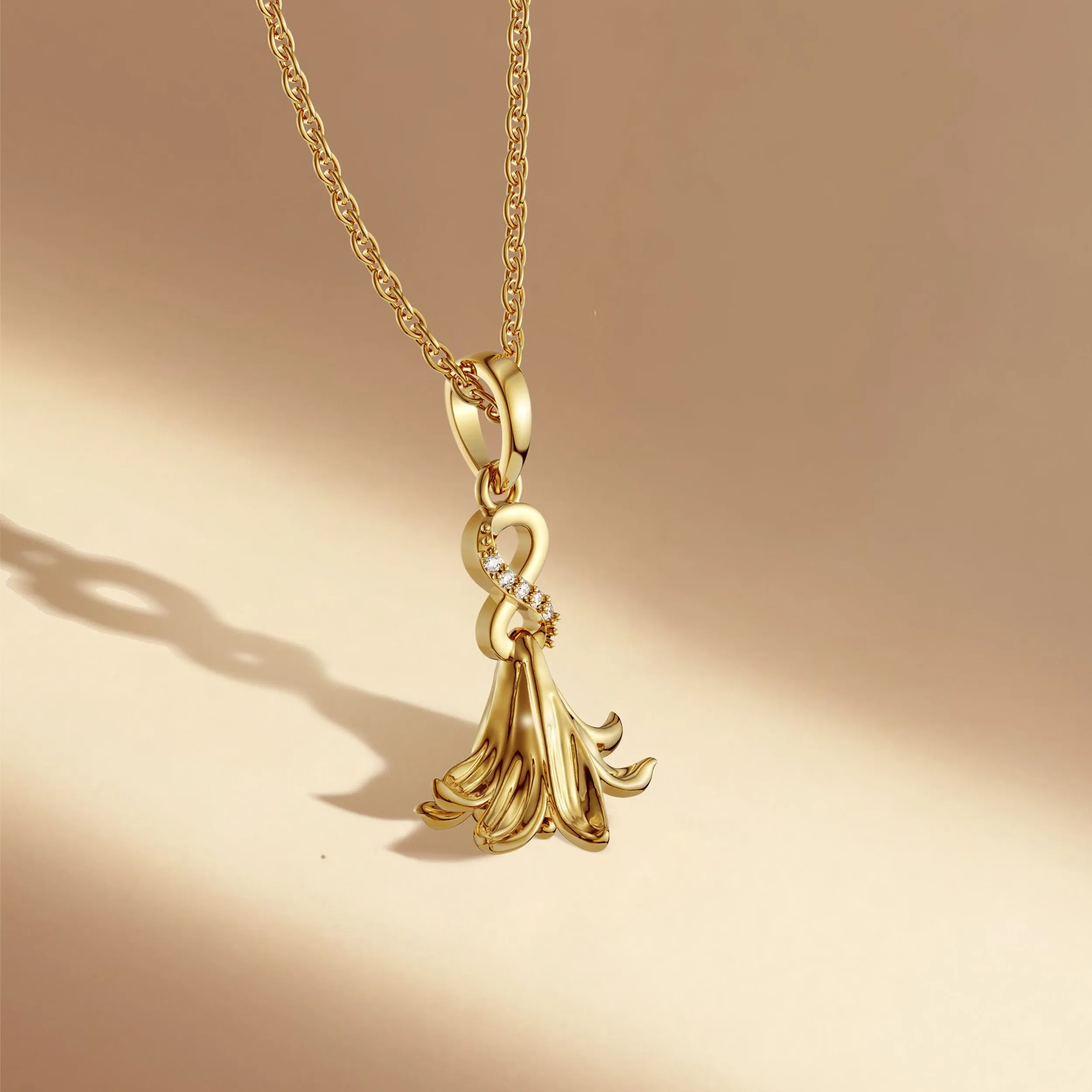 Lily Flower Charm Pendant sold by Vanimy Jewelry product image thumbnail 5