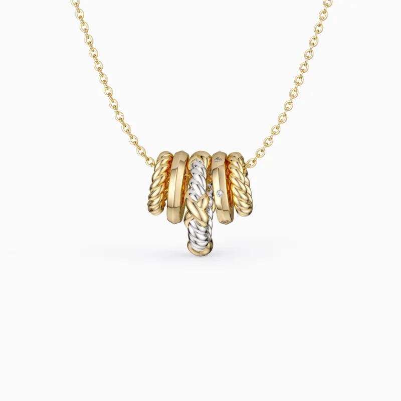 Five-Loop Stack Necklace sold by Vanimy Jewelry