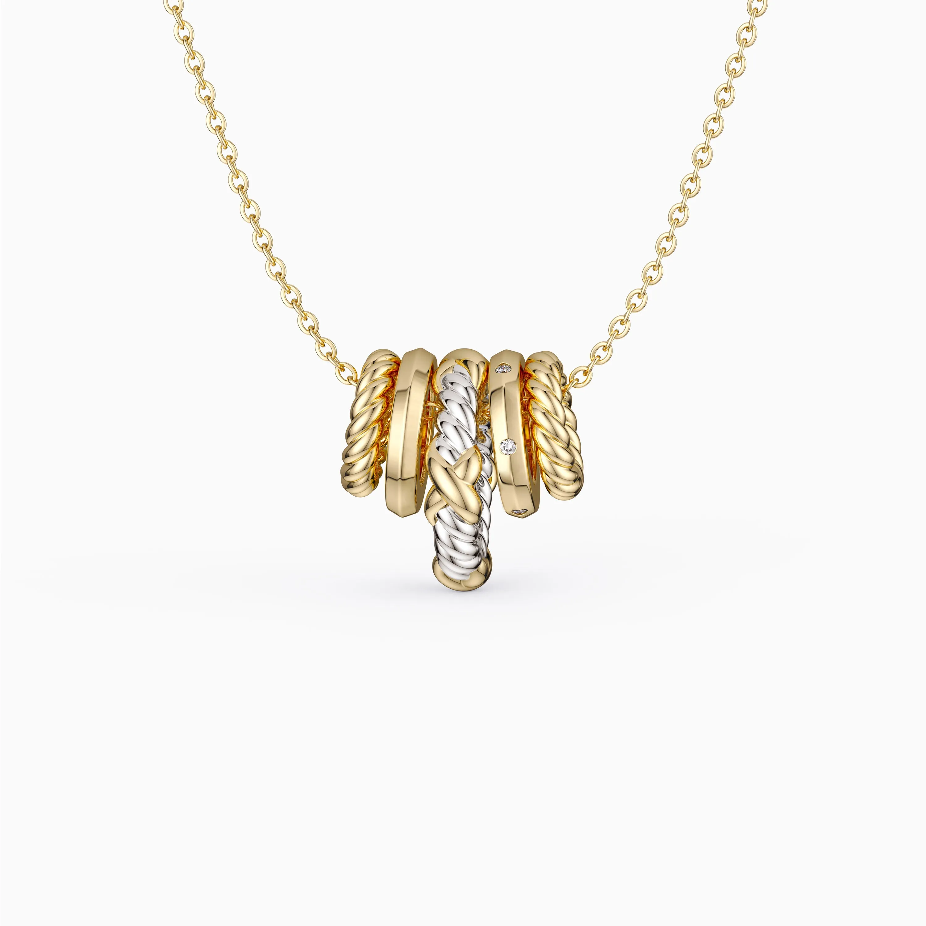 Five-Loop Stack Necklace sold by Vanimy Jewelry