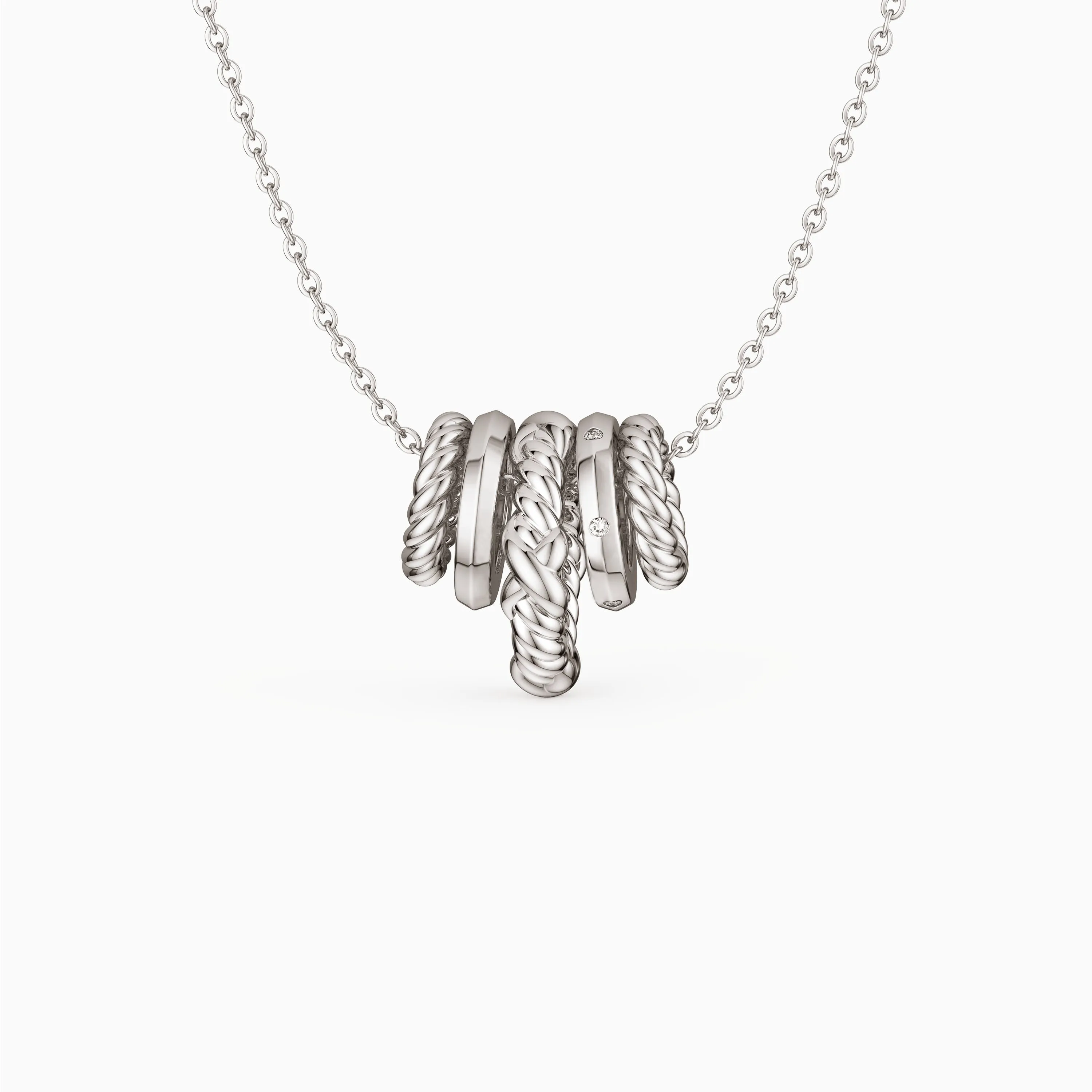 Five-Loop Stack Necklace sold by Vanimy Jewelry product image thumbnail 5