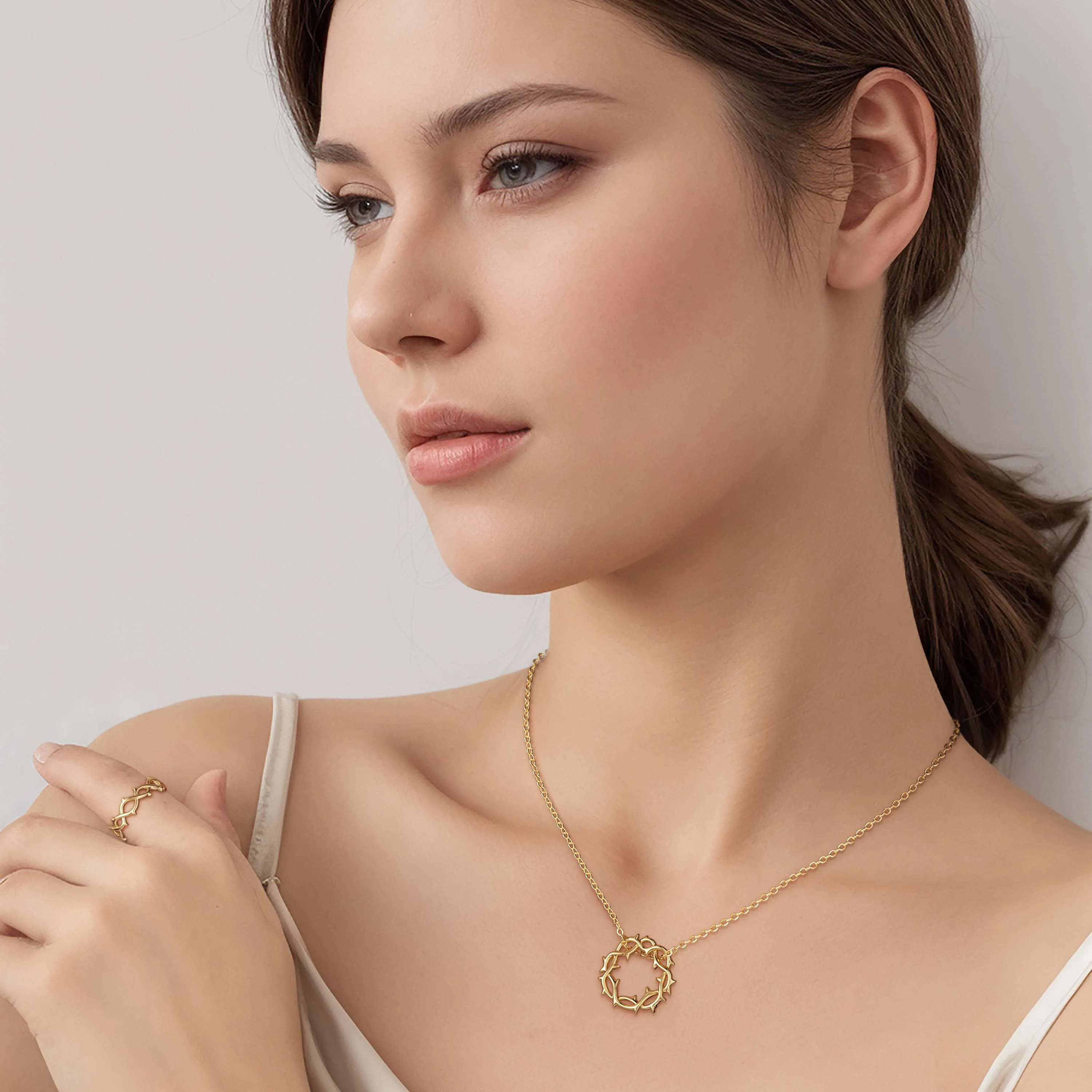 Crown of Thorns Necklace sold by Vanimy Jewelry product image thumbnail 3