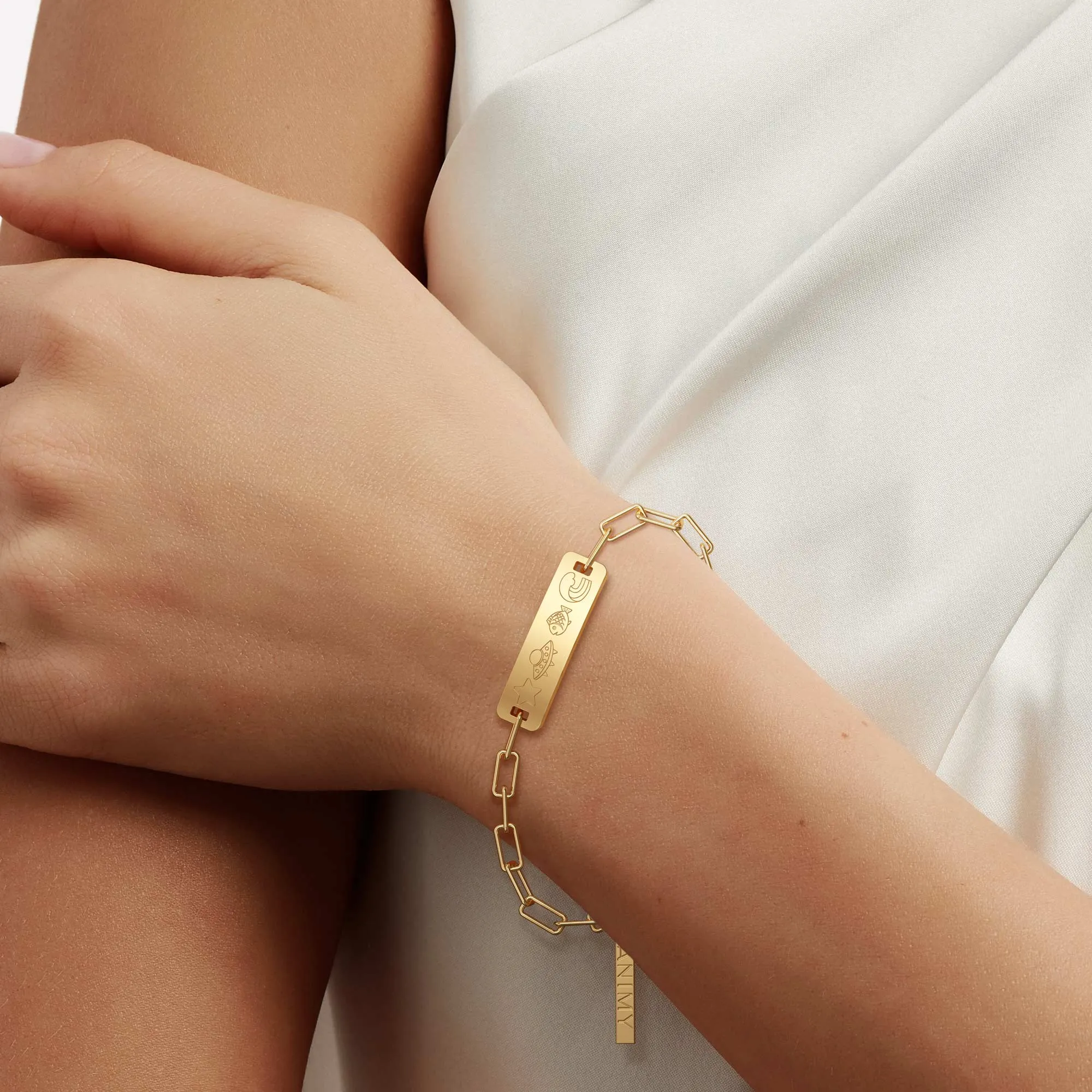 Galactic Love Token Emoji Bracelet sold by Vanimy Jewelry product image thumbnail 3