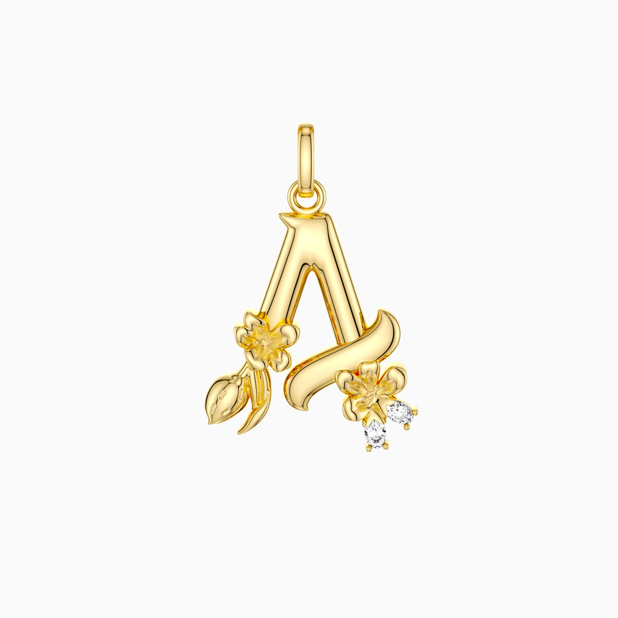 Blossom Letter A-Z Pendant sold by Vanimy Jewelry product image thumbnail 4