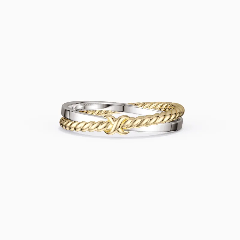 X Cord Band Ring sold by Vanimy Jewelry