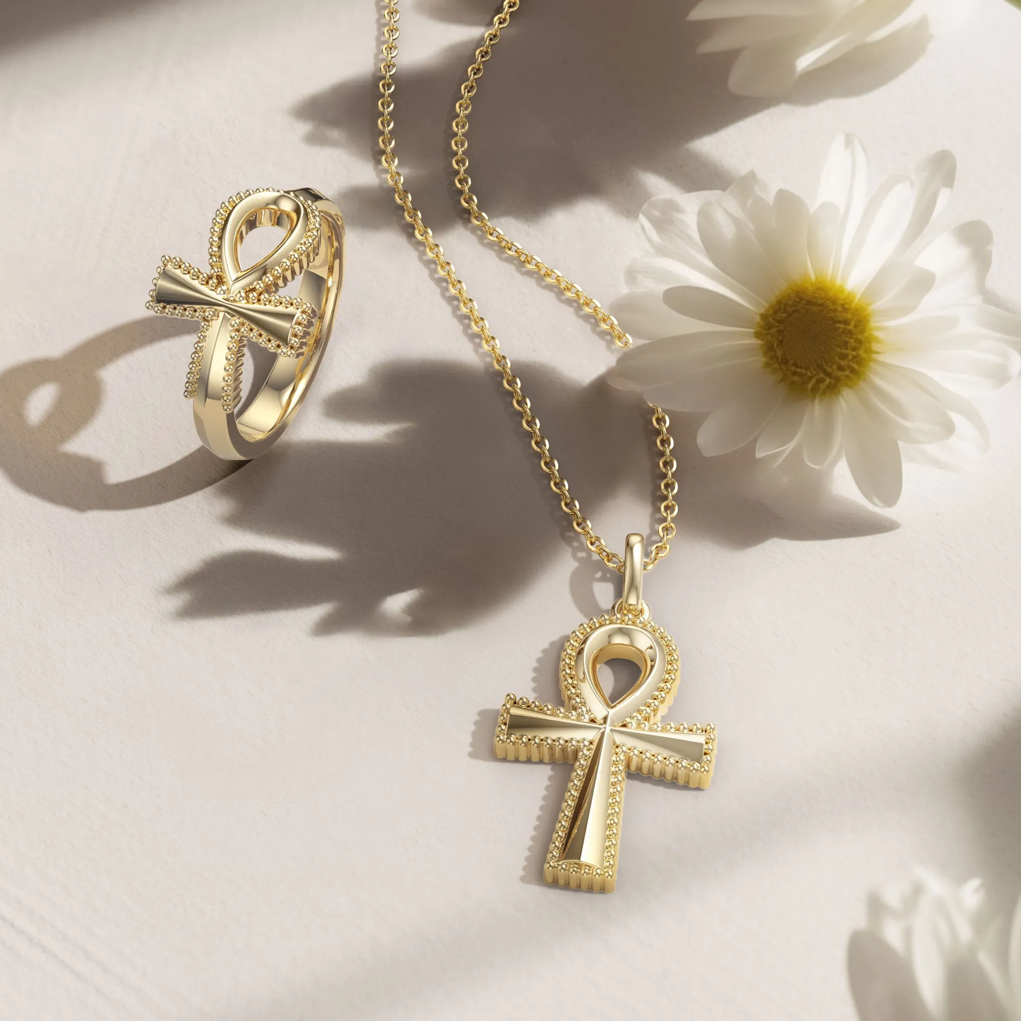 Ankh Filigree Pendant Necklace sold by Vanimy Jewelry product image thumbnail 4