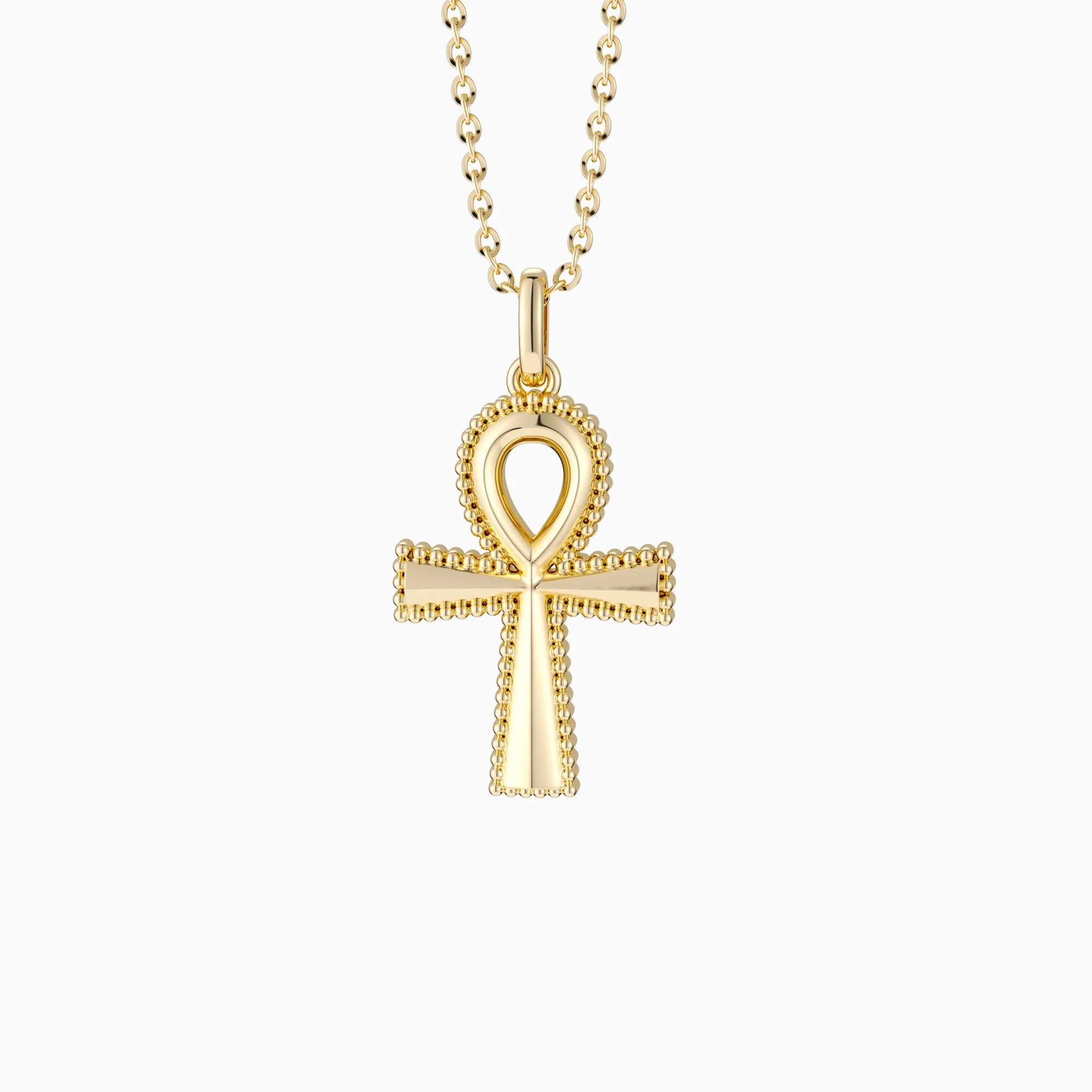 Ankh Filigree Pendant Necklace sold by Vanimy Jewelry