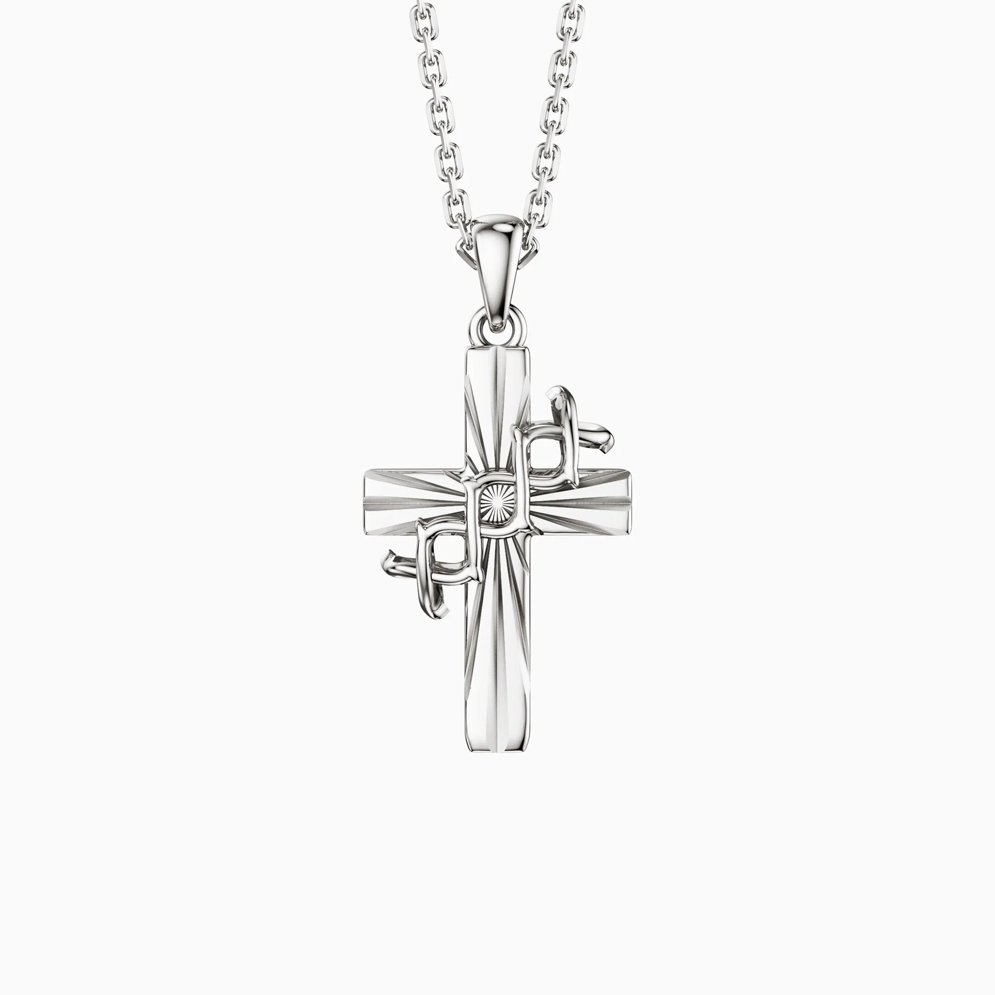 Radiance Cross With Crown of Thorns Pendant Necklace sold by Vanimy Jewelry product image thumbnail 5