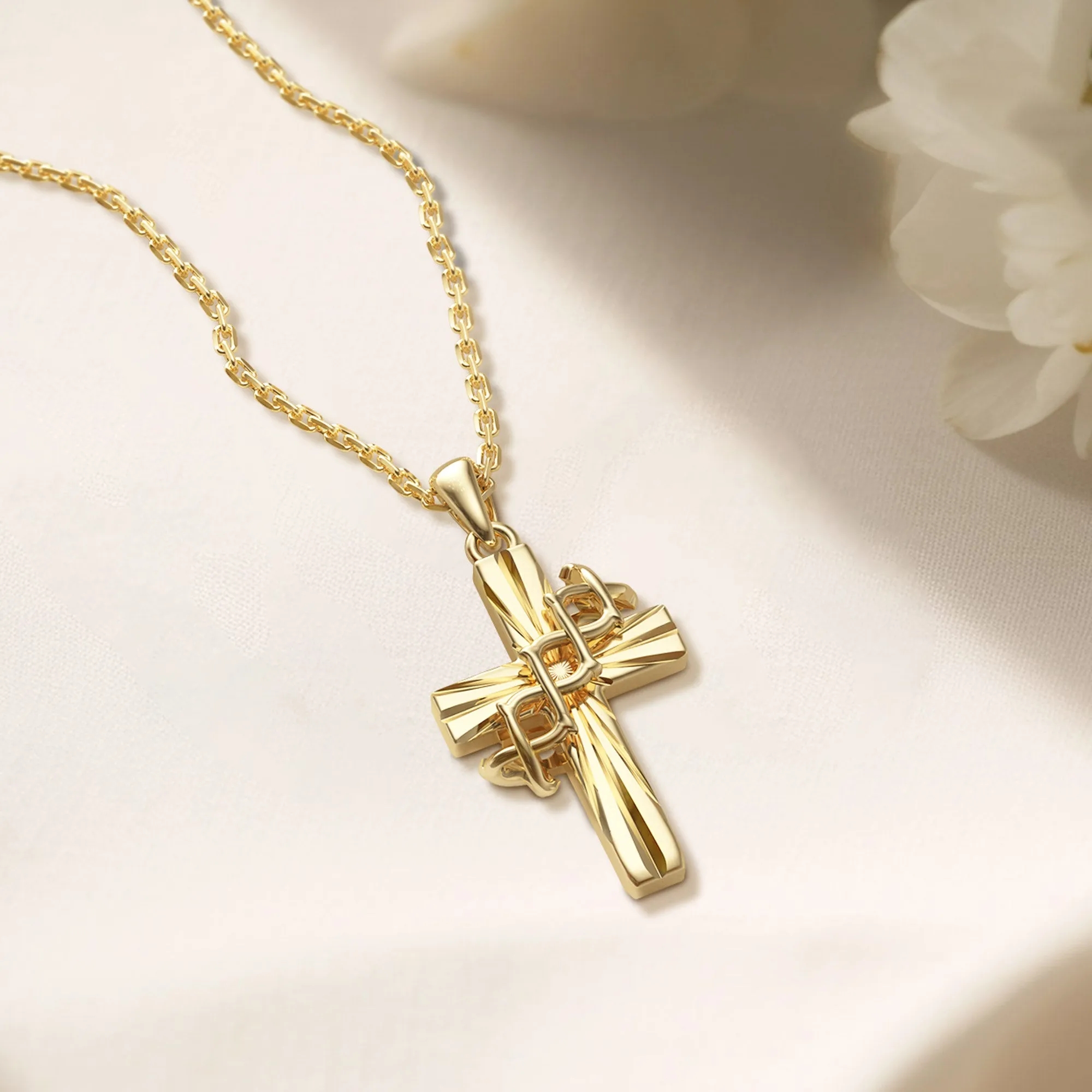 Radiance Cross With Crown of Thorns Pendant Necklace sold by Vanimy Jewelry product image thumbnail 4