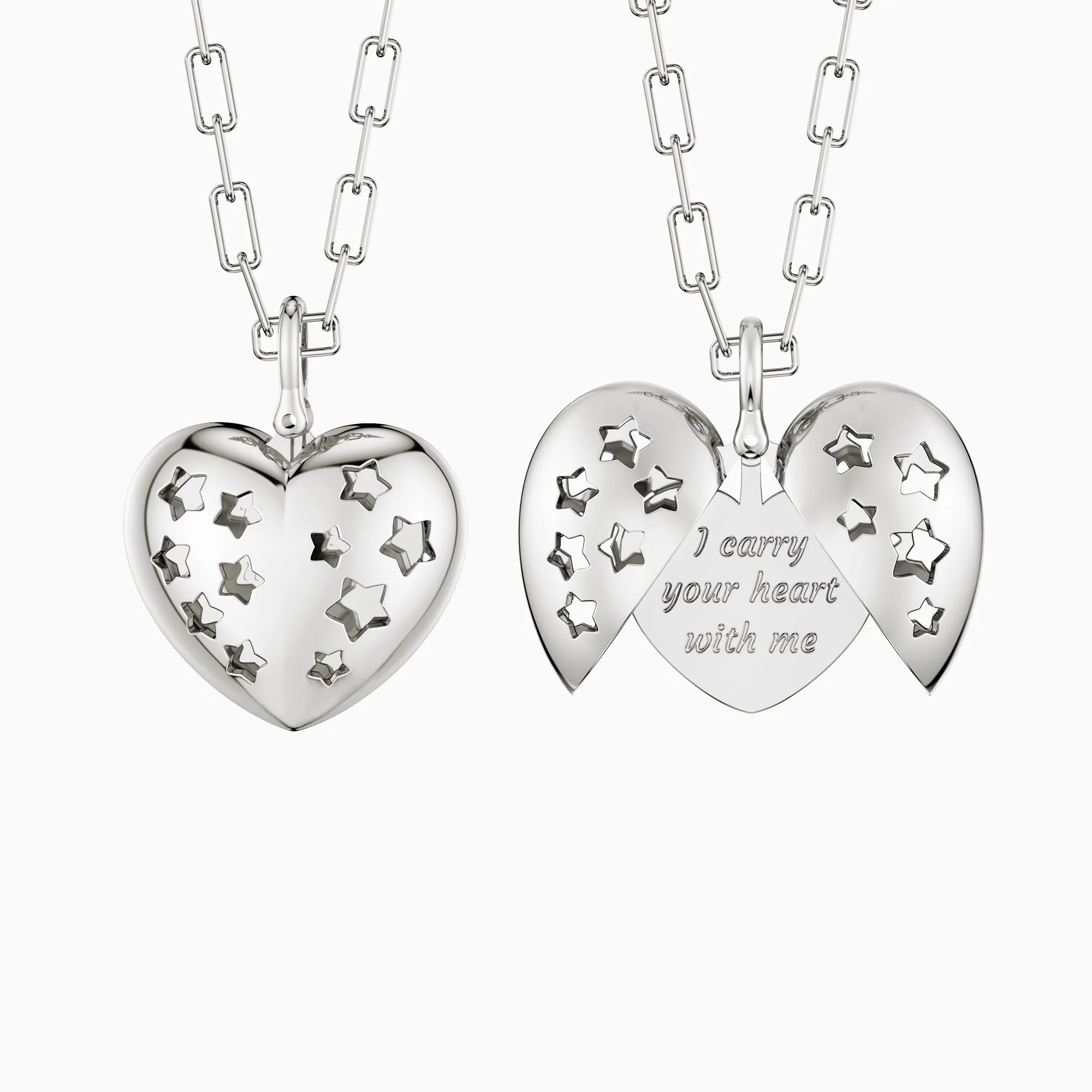 Stellar Love Heart Pendant Necklace sold by Vanimy Jewelry