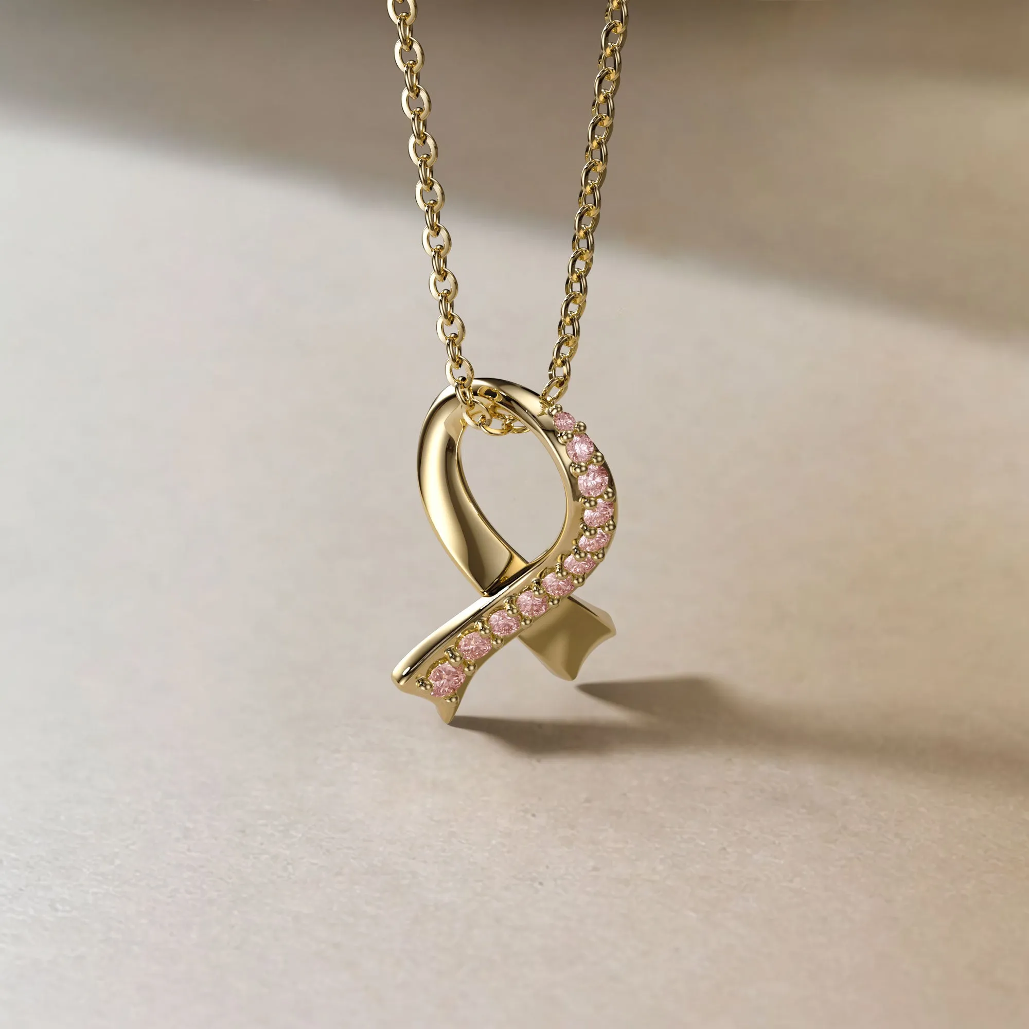Breast Cancer Awareness Necklace sold by Vanimy Jewelry product image thumbnail 2