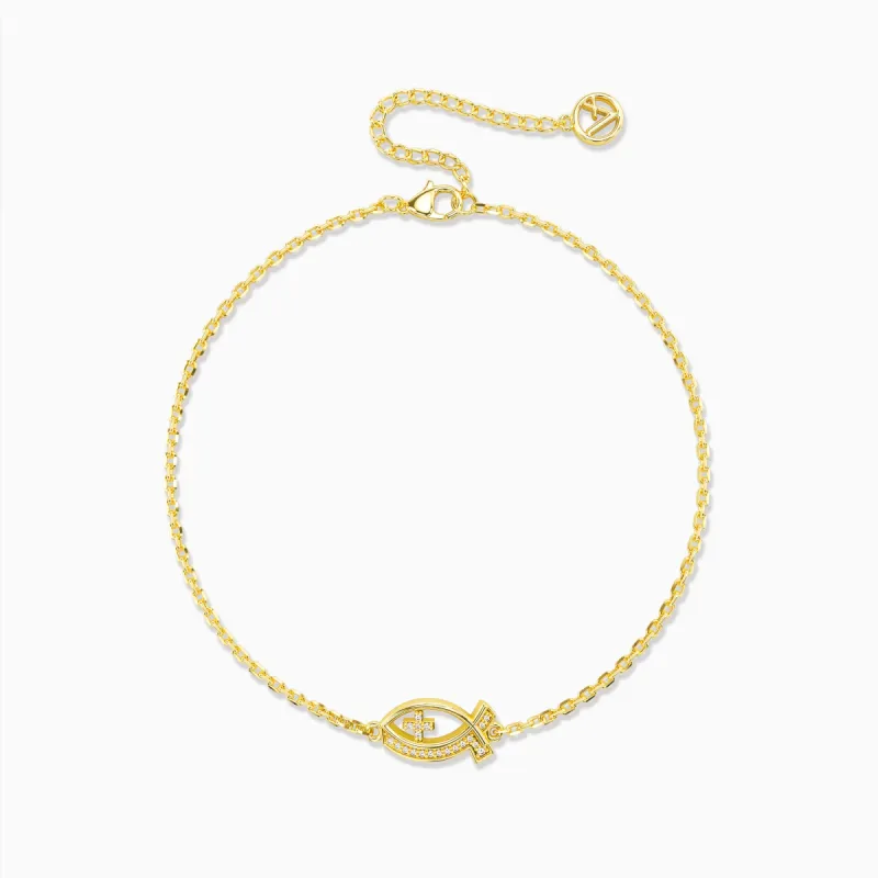 Anchor of Faith Ichthys Bracelet sold by Vanimy Jewelry
