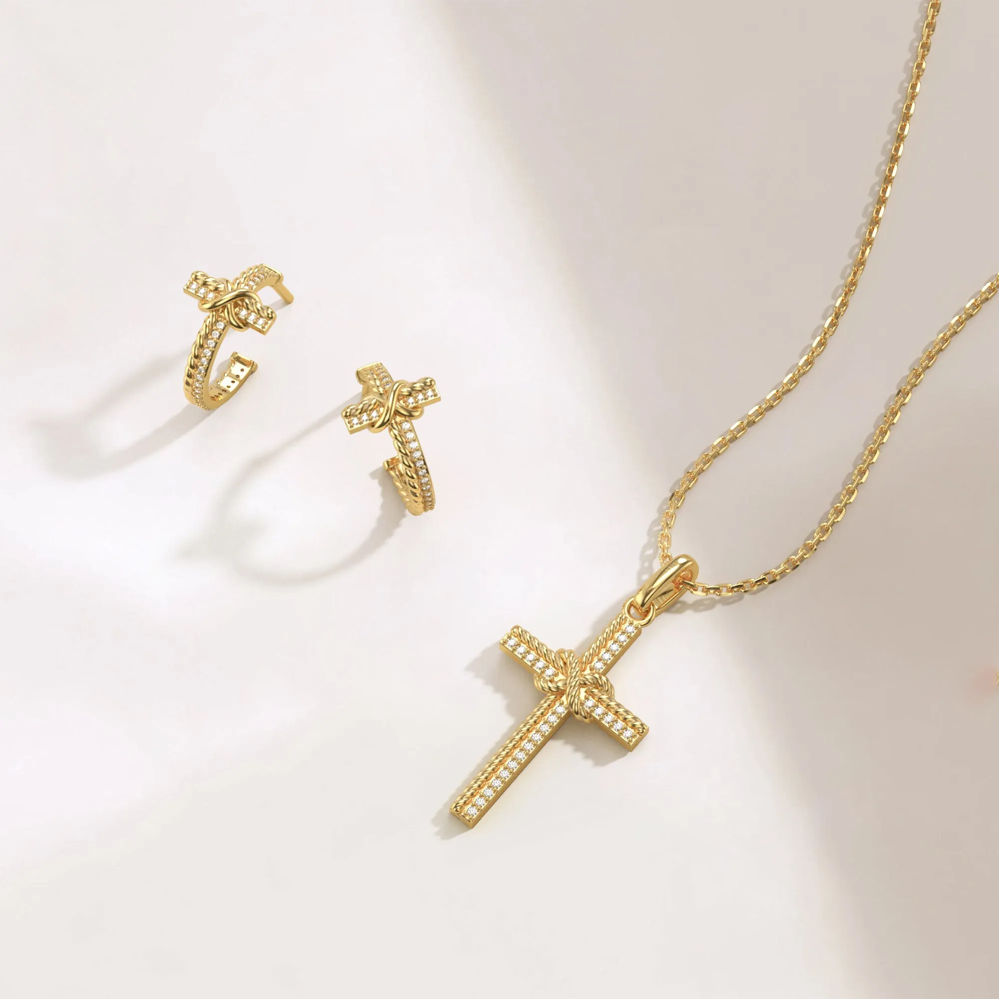 Infinity Knot Cross Pendant Necklace sold by Vanimy Jewelry product image thumbnail 4