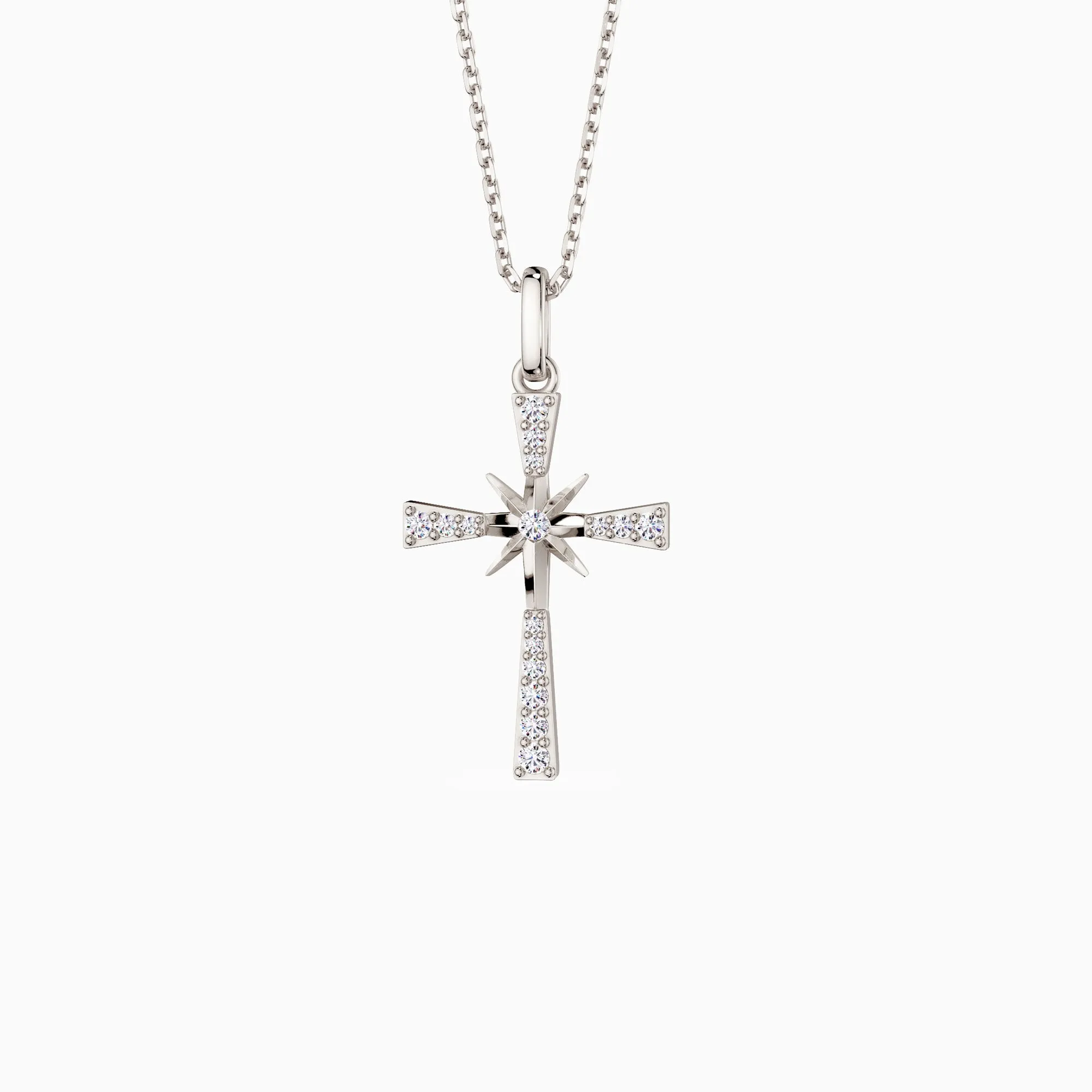 Guiding Star Cross Pendant Necklace sold by Vanimy Jewelry product image thumbnail 5