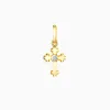 Floral Cross Charm Pendant sold by Vanimy Jewelry