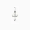 Floral Cross Charm Pendant sold by Vanimy Jewelry