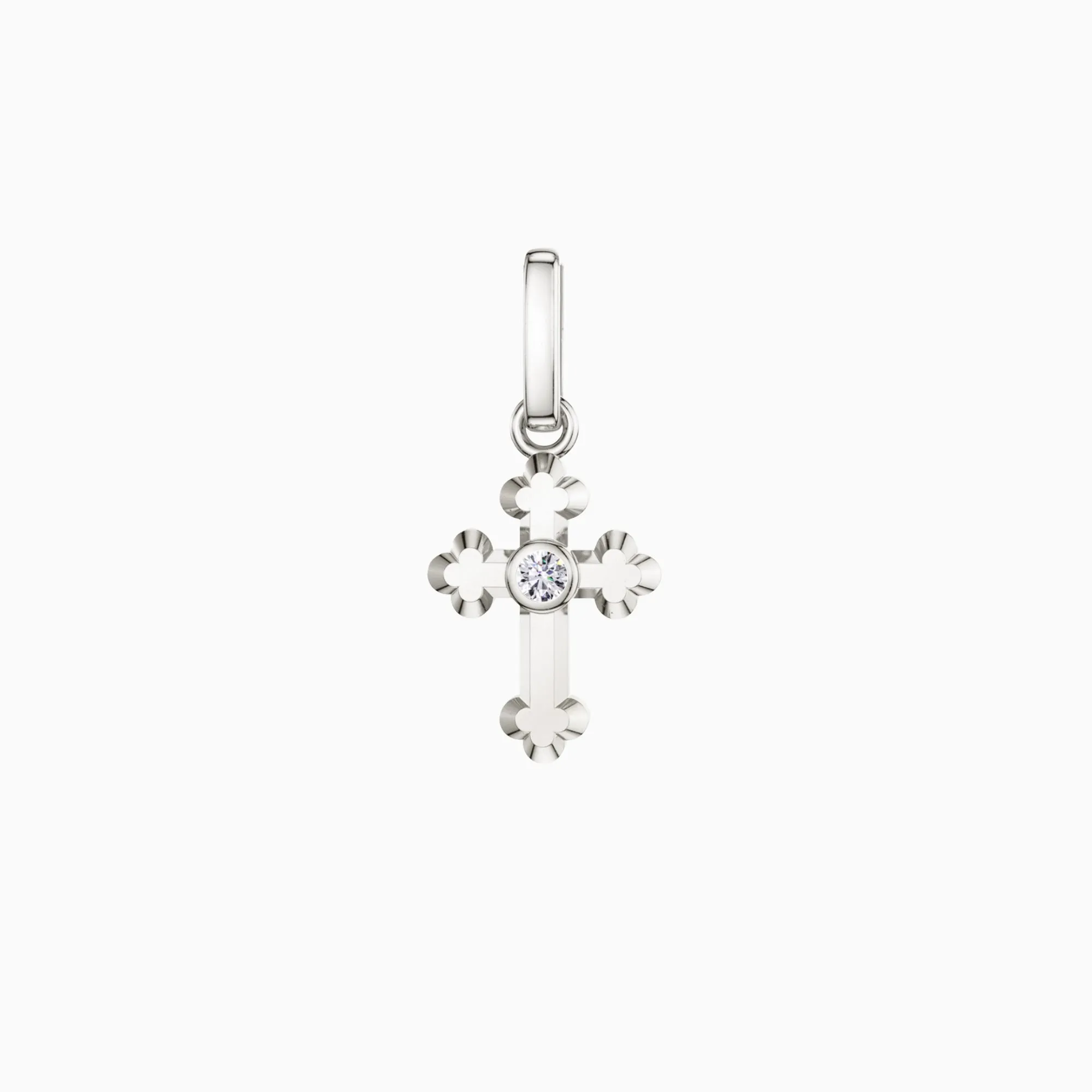 Floral Cross Charm Pendant sold by Vanimy Jewelry product image thumbnail 5