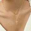 Horseshoe Cross Pendant Necklace sold by Vanimy Jewelry