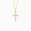 Horseshoe Cross Pendant Necklace sold by Vanimy Jewelry
