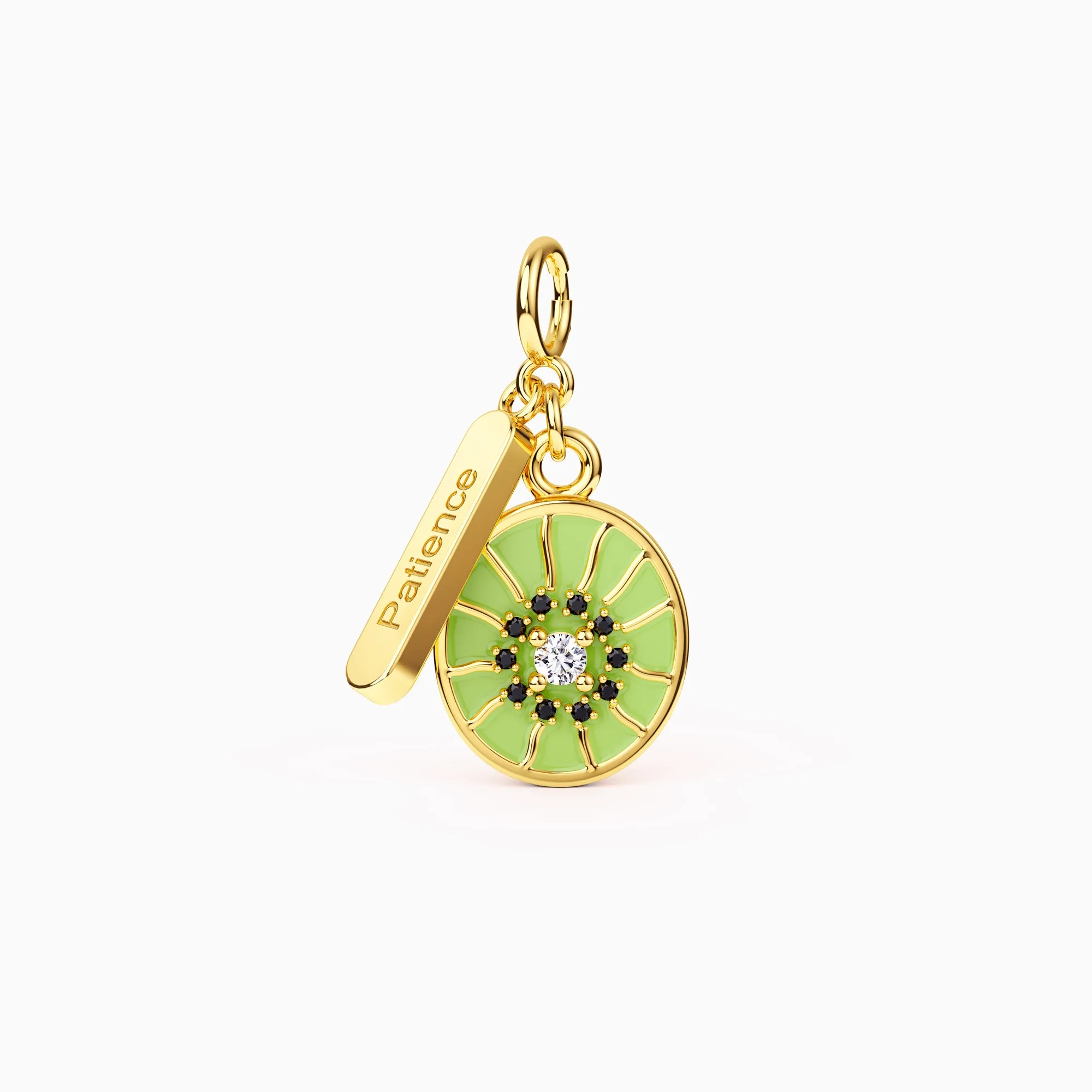 Fruits of The Spirit Patience Kiwi Charm sold by Vanimy Jewelry