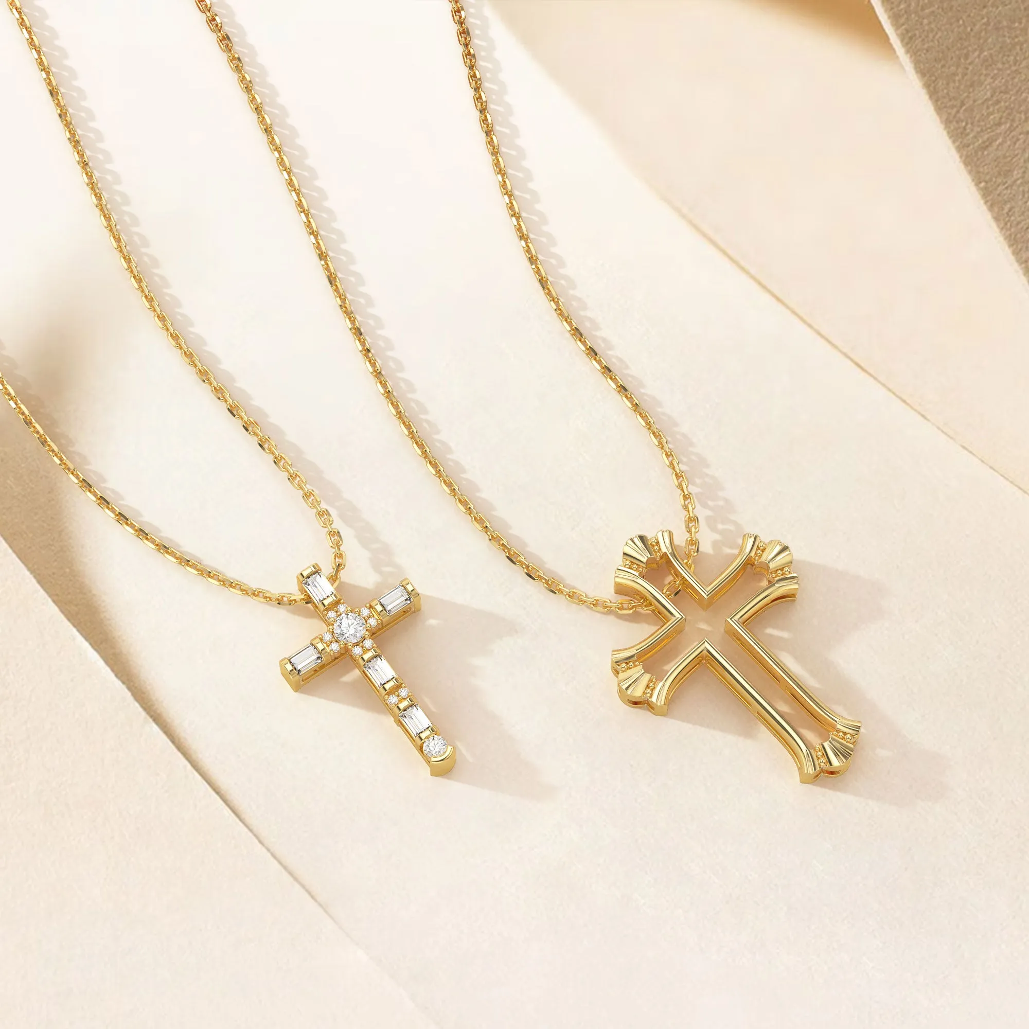 Versatile Cross Duo Set Pendant Necklace sold by Vanimy Jewelry product image thumbnail 4