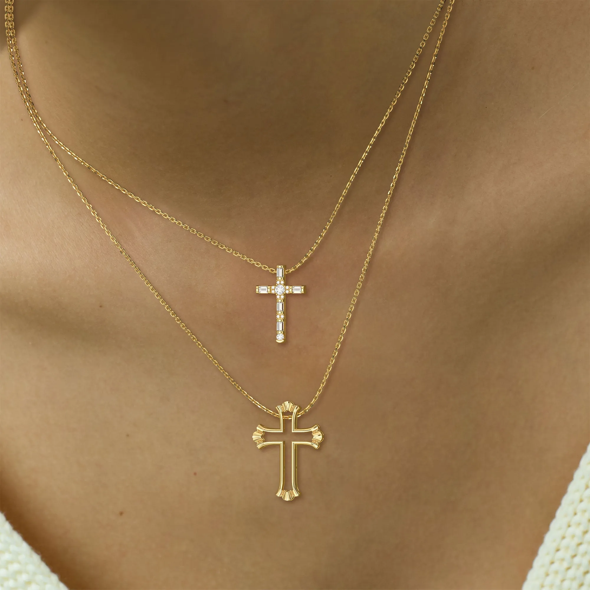 Versatile Cross Duo Set Pendant Necklace sold by Vanimy Jewelry product image thumbnail 3
