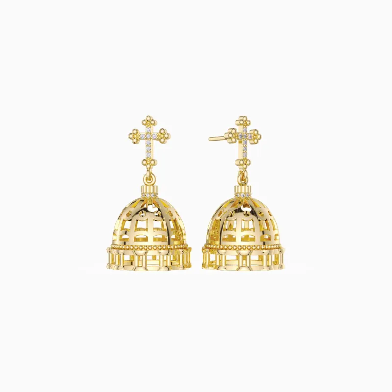 Dome of St. Peter's Basilica Stud Earrings sold by Vanimy Jewelry