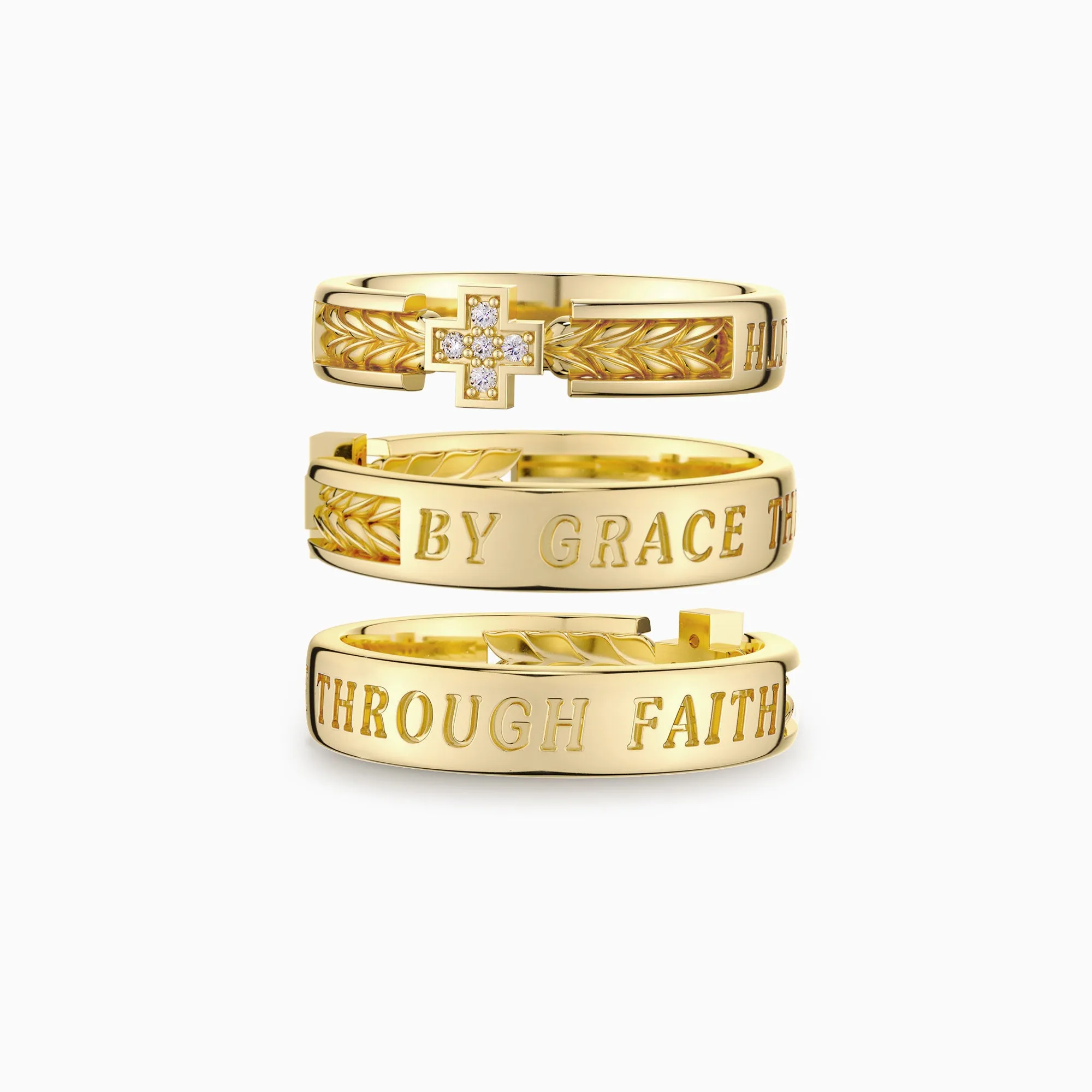 By Grace Through Faith Cross Statement Ring sold by Vanimy Jewelry