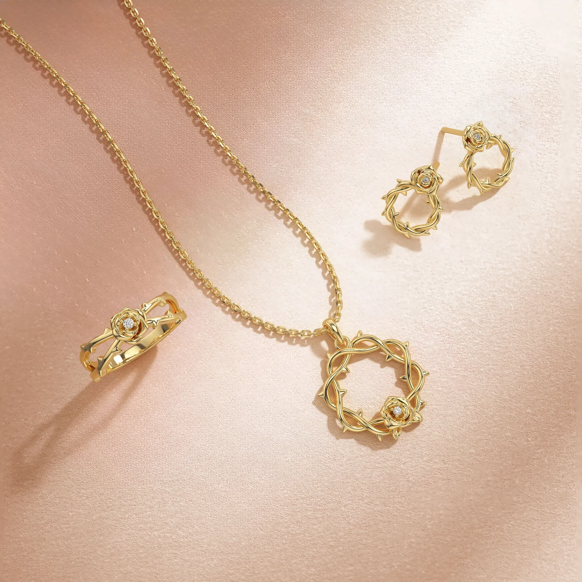 Rose Thorn Blooming Cross Ring sold by Vanimy Jewelry product image thumbnail 4