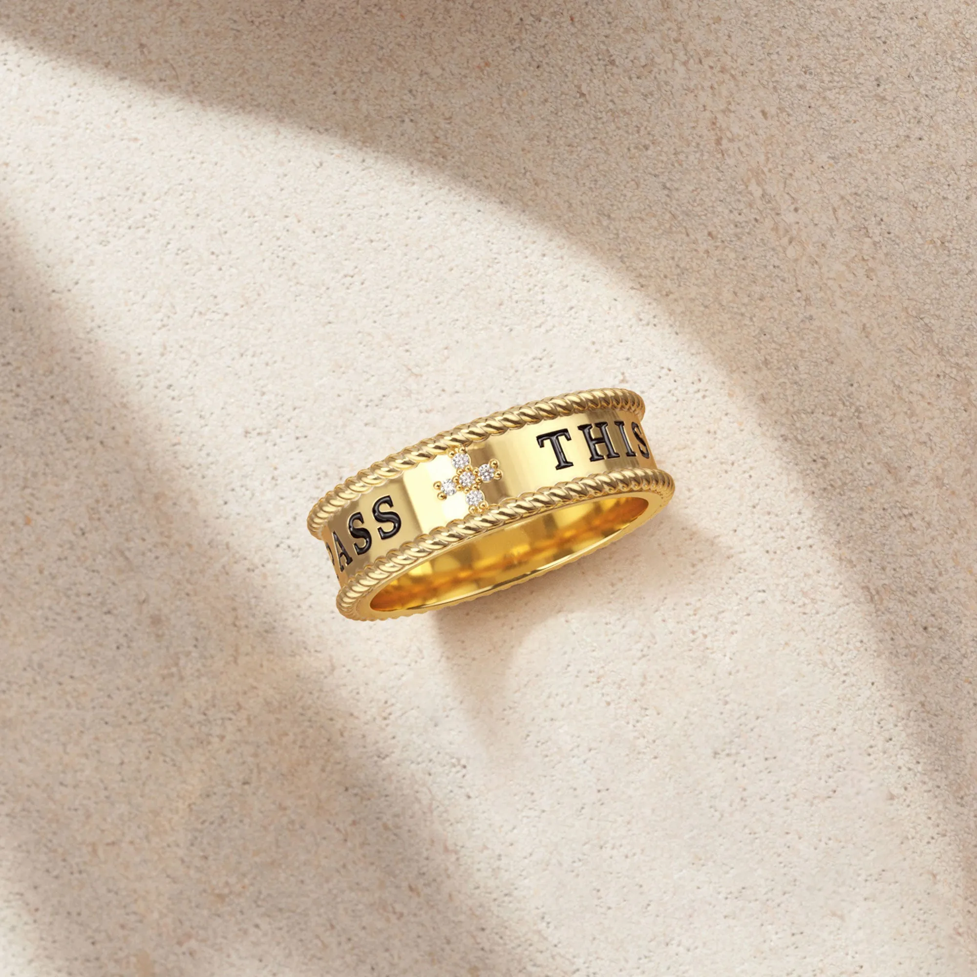 This Too Shall Pass Cross Statement Ring sold by Vanimy Jewelry product image thumbnail 2