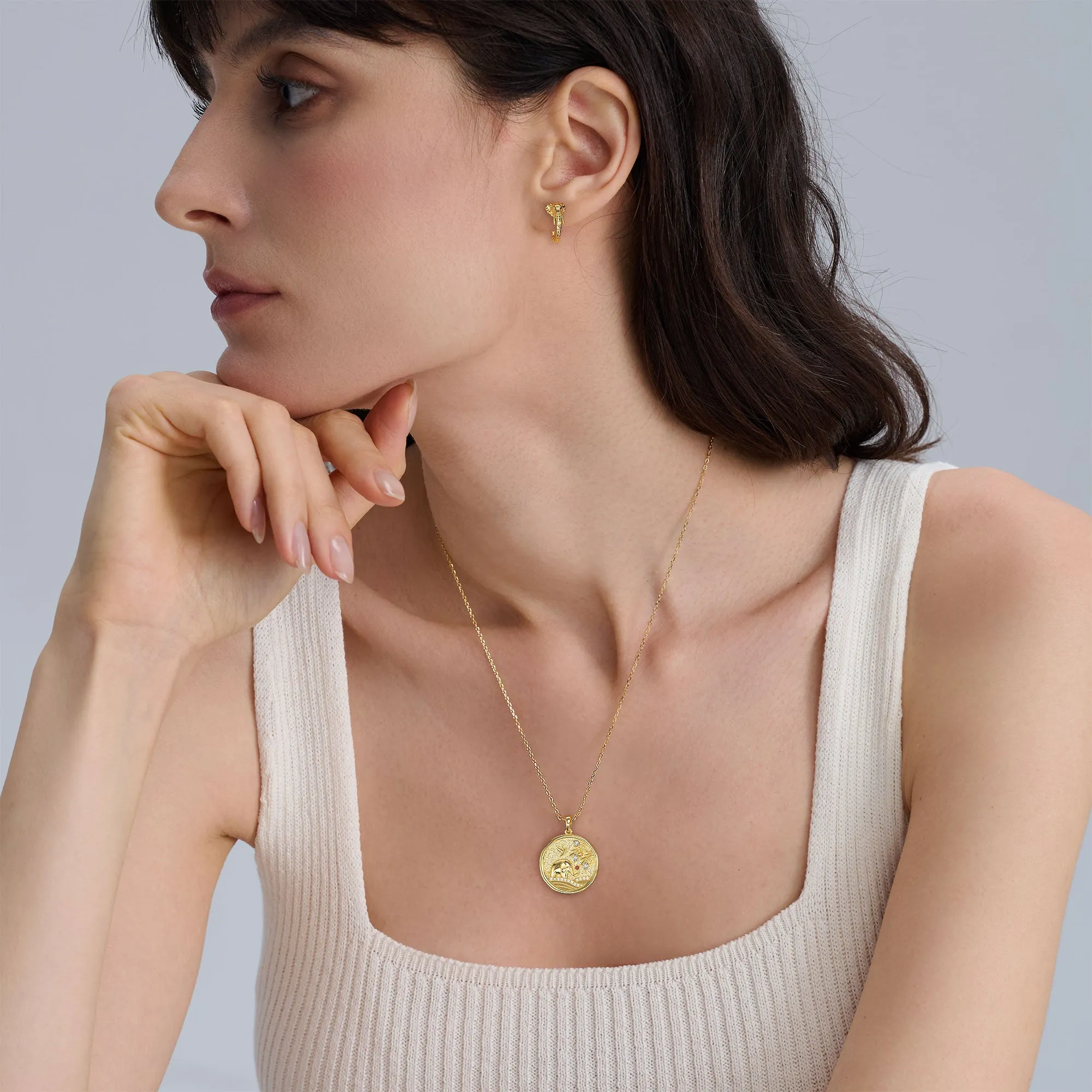 Promised Land Garden of Life Elephant Pendant Necklace sold by Vanimy Jewelry product image thumbnail 3