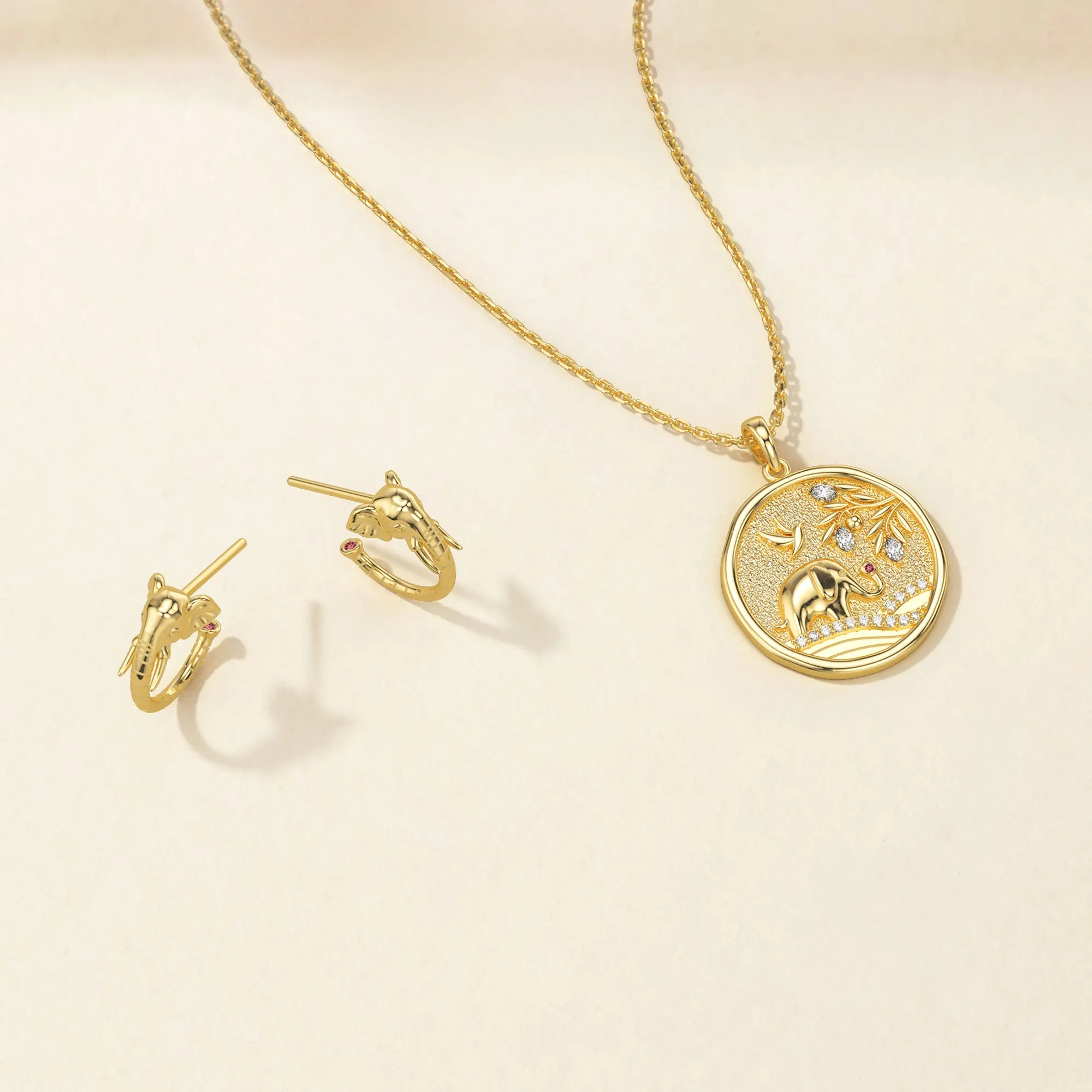 Promised Land Garden of Life Elephant Pendant Necklace sold by Vanimy Jewelry product image thumbnail 4