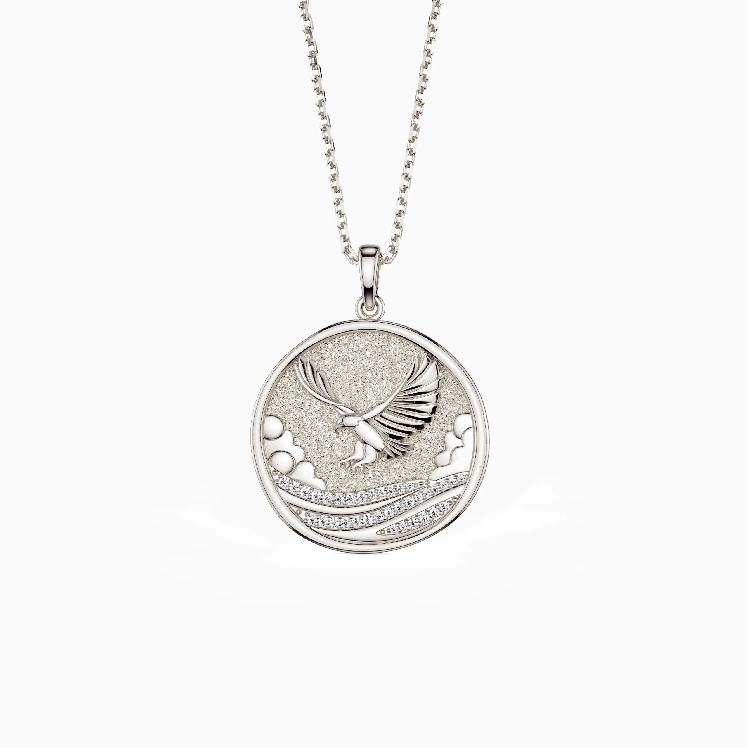 Promised Land Sky’s Ascension Eagle Pendant Necklace sold by Vanimy Jewelry product image thumbnail 5