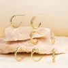 Promised Land Earth's Bloom Half Hoop Stud Earrings sold by Vanimy Jewelry