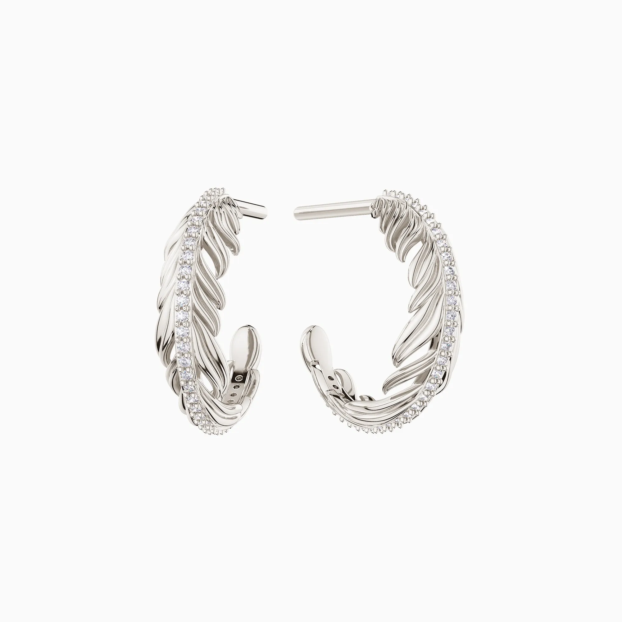 Promised Land Sky's Ascension Half Hoop Stud Earrings sold by Vanimy Jewelry product image thumbnail 5